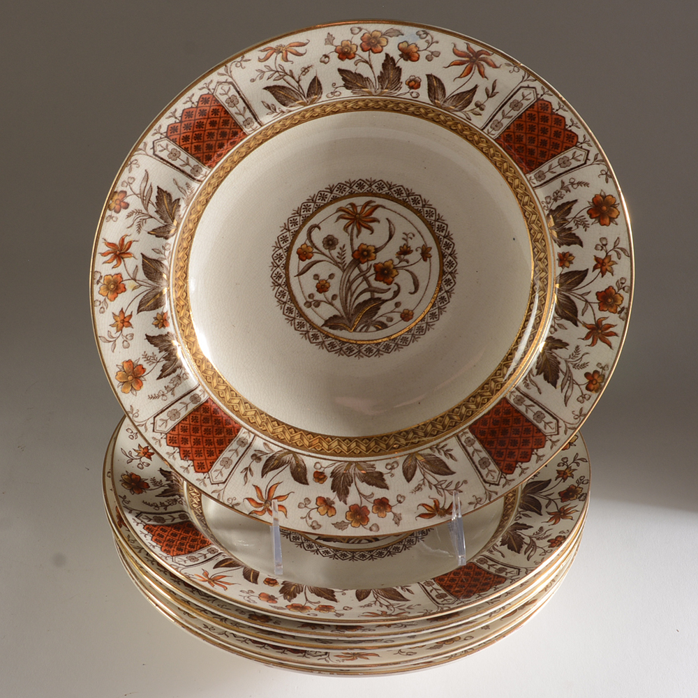 Antique English Sampson Hancock & Sons "Norman" Dish Set