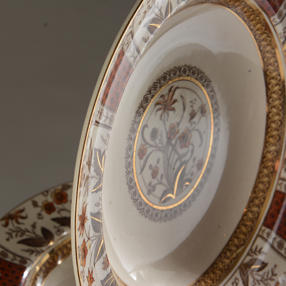 Antique English Sampson Hancock & Sons "Norman" Dish Set