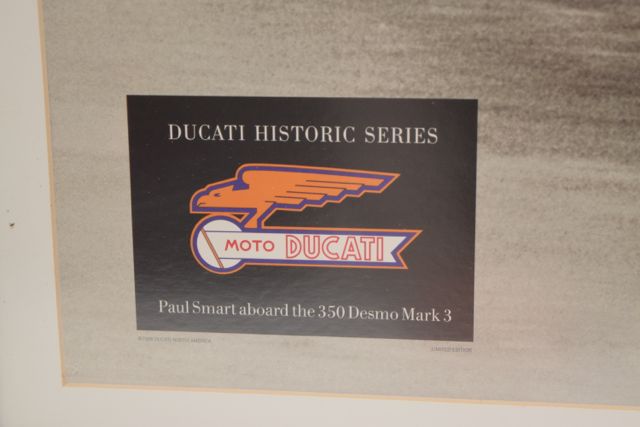 Limited Edition 1998 Paul Smart on Ducati 350 Desmo MK III Poster