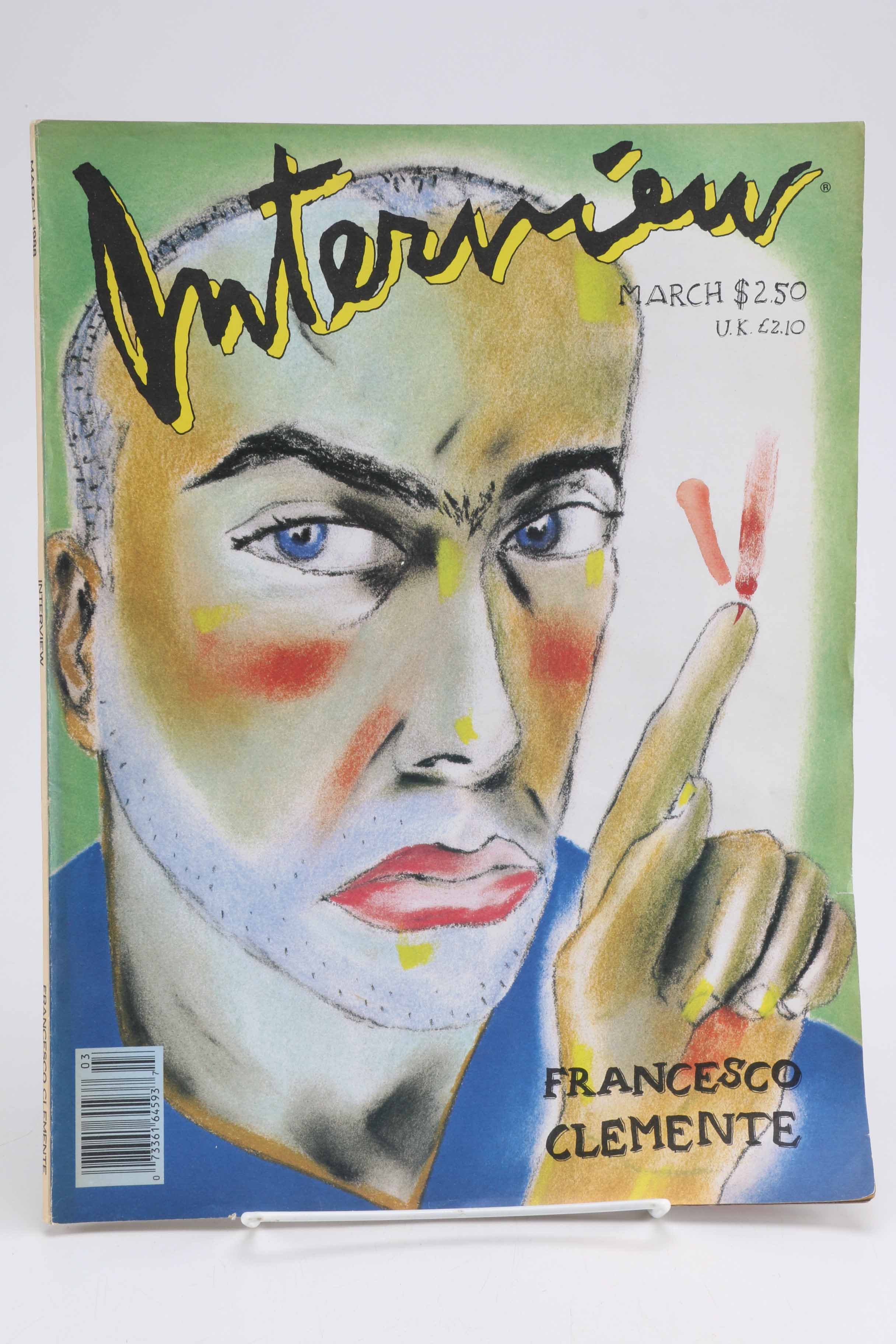 Collection of 1988 and December 1987 "Interview" Magazines