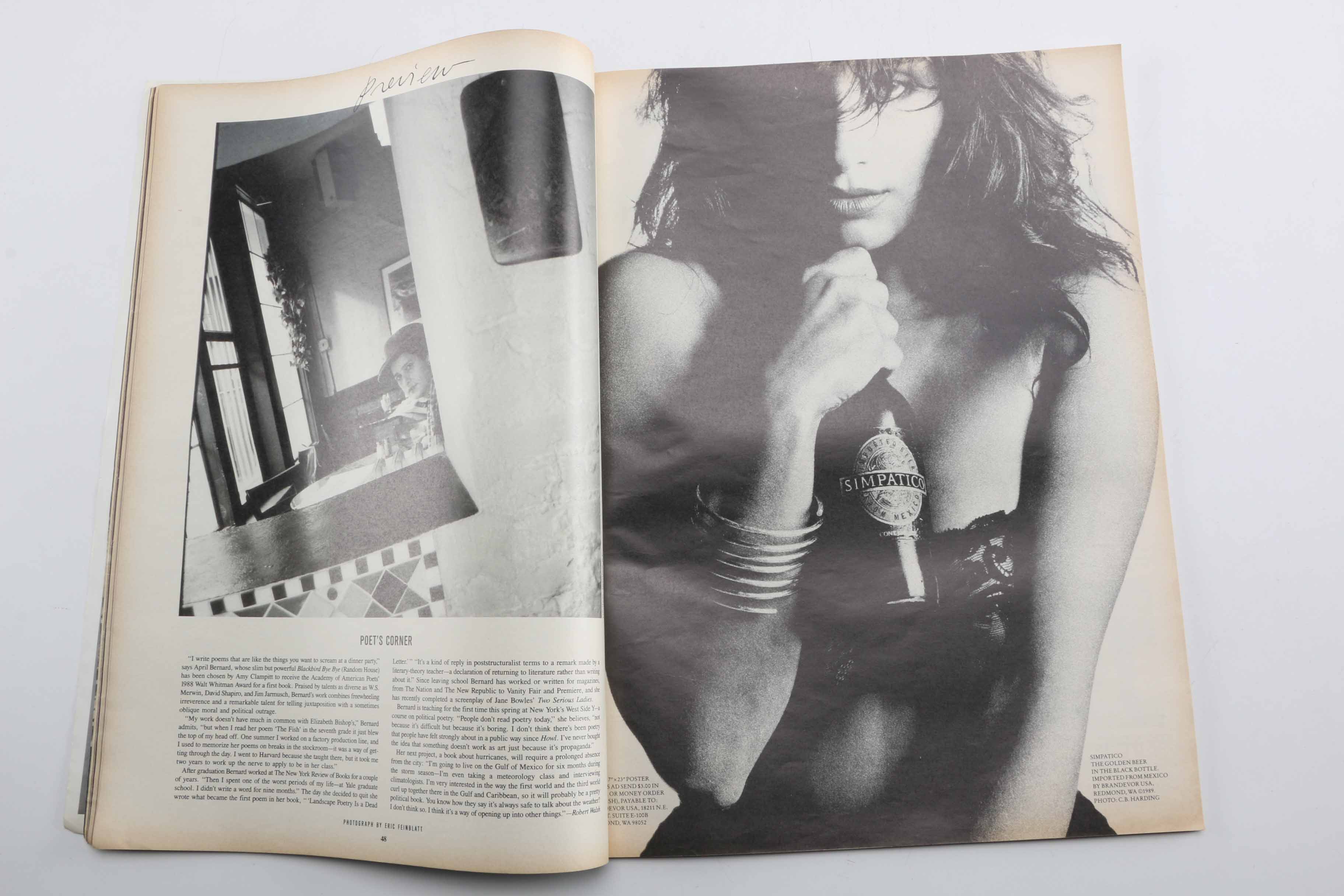 Collection of 1988 and December 1987 "Interview" Magazines