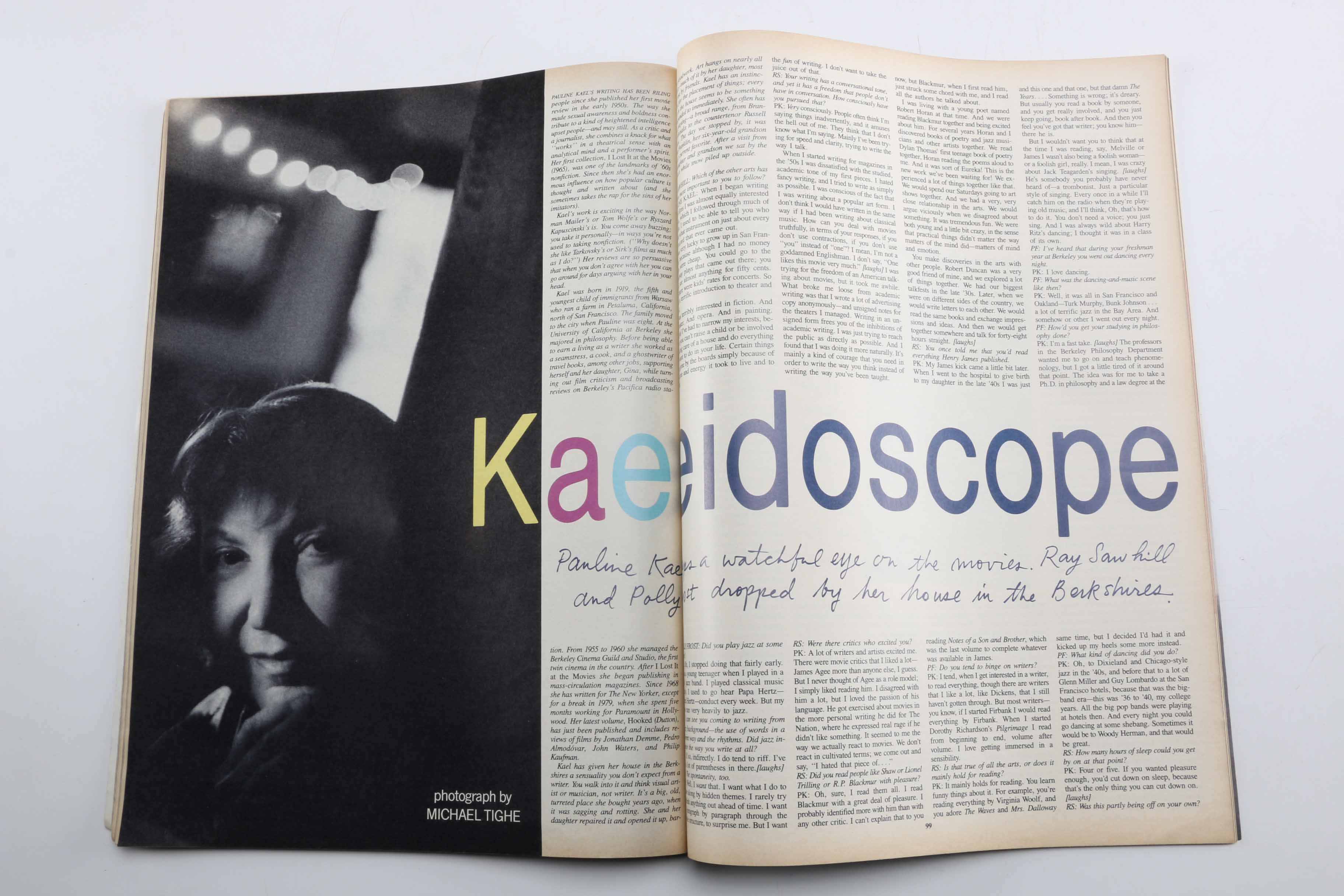 Collection of 1988 and December 1987 "Interview" Magazines