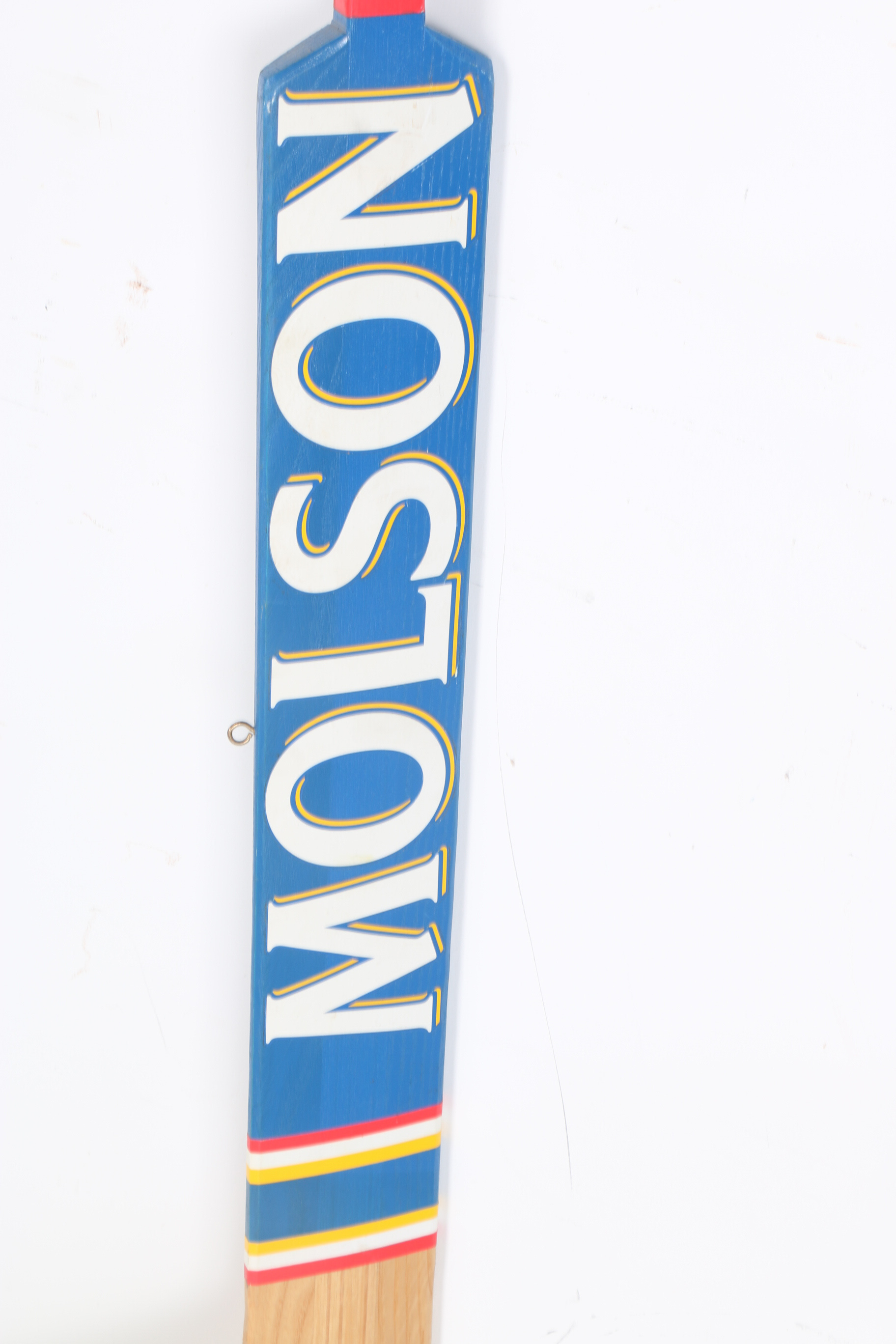 Vintage Ice Skates and Molson Hockey Stick