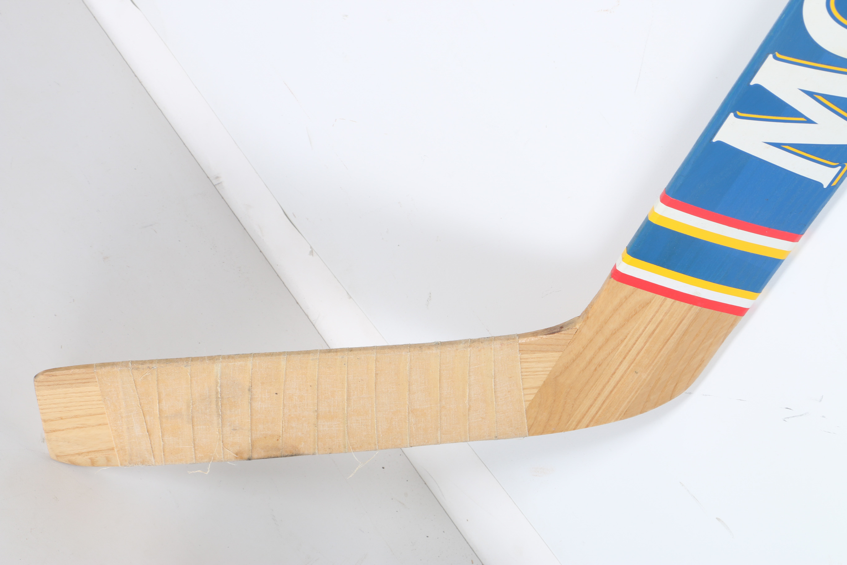 Vintage Ice Skates and Molson Hockey Stick