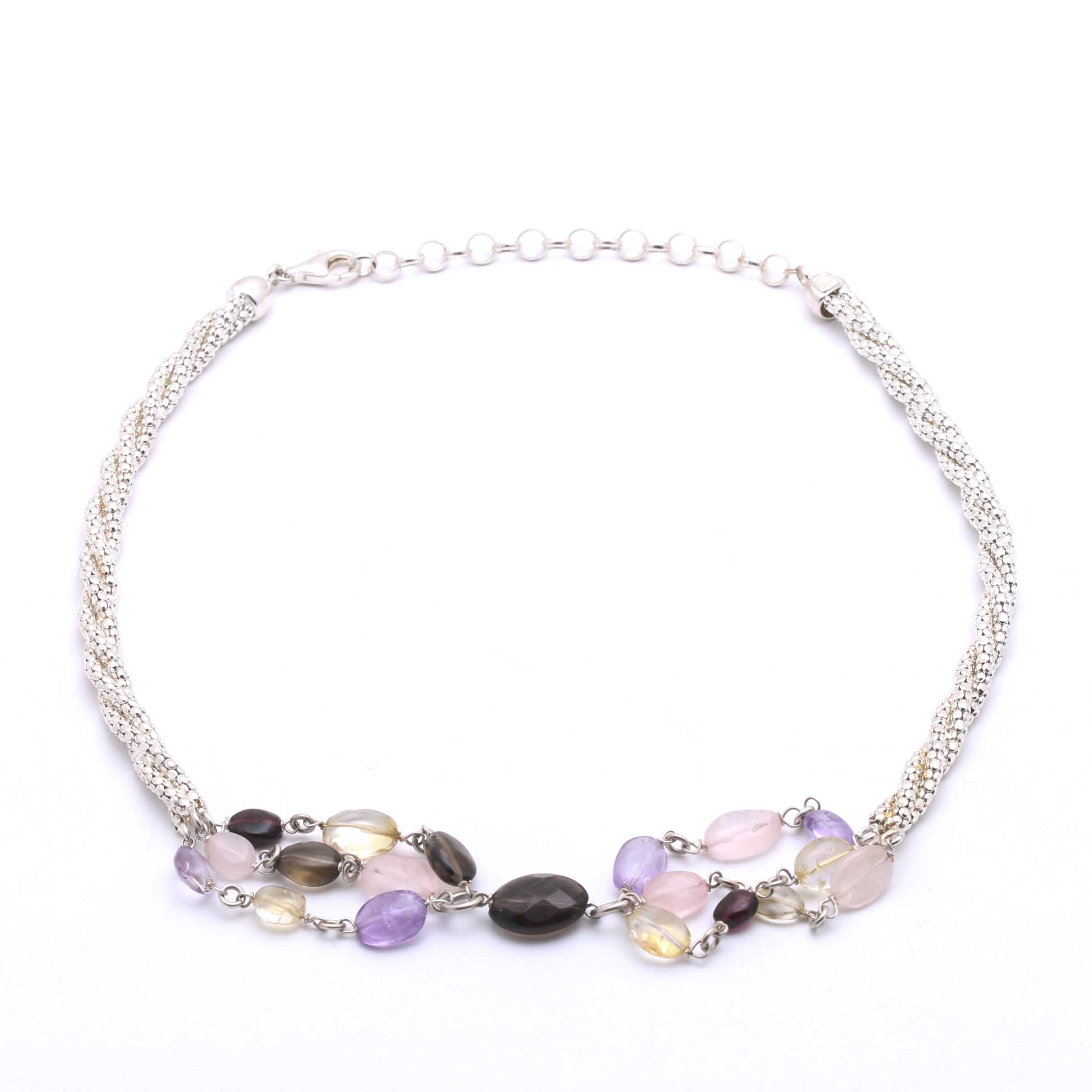 Sterling Silver Diamond, Tanzanite and Quartz Jewelry Assortment