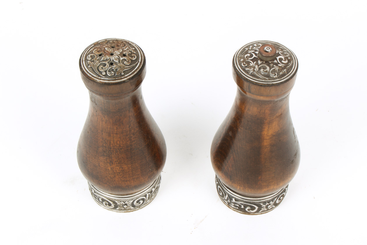 Wood Salt and Pepper Shakers