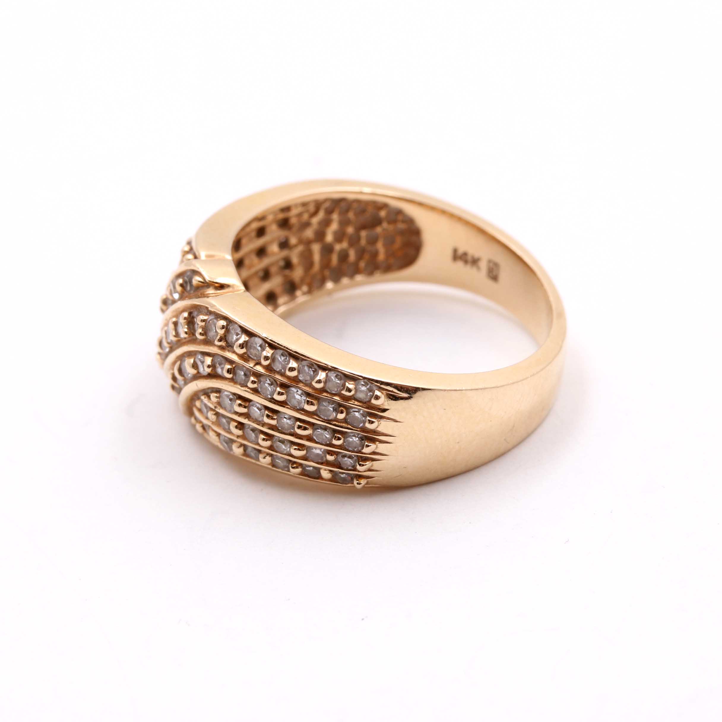 14K Yellow Gold Diamond Ring