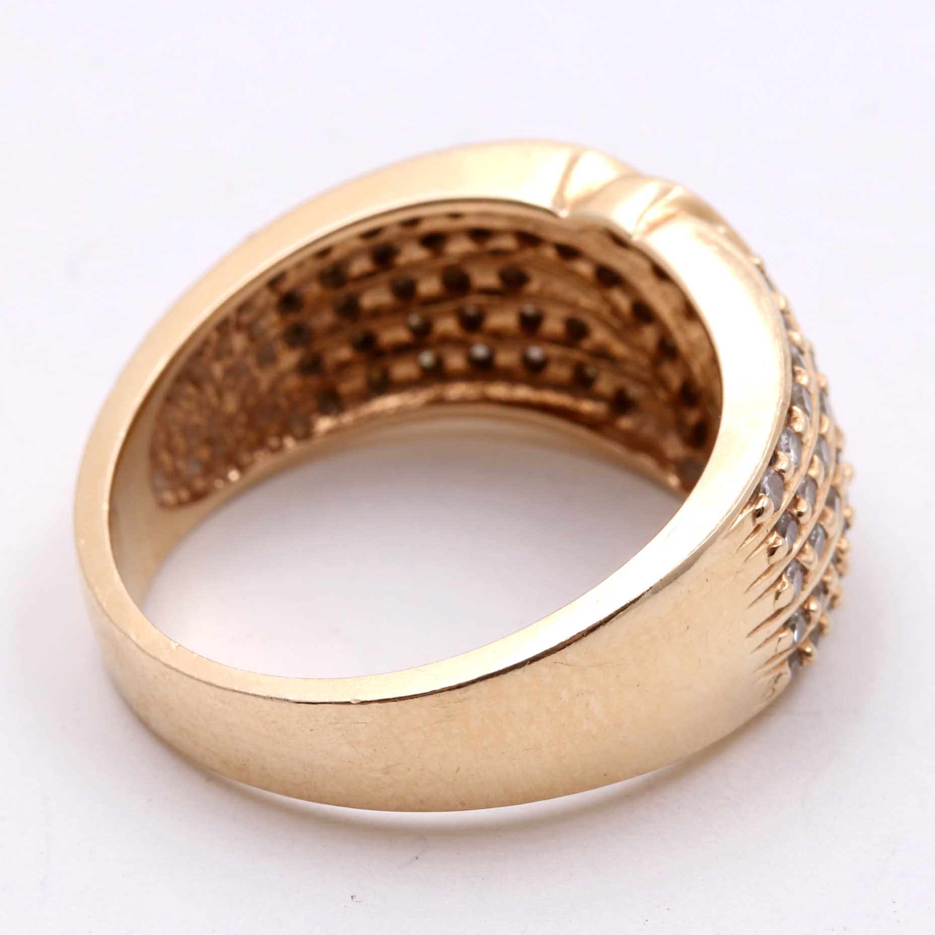 14K Yellow Gold Diamond Ring