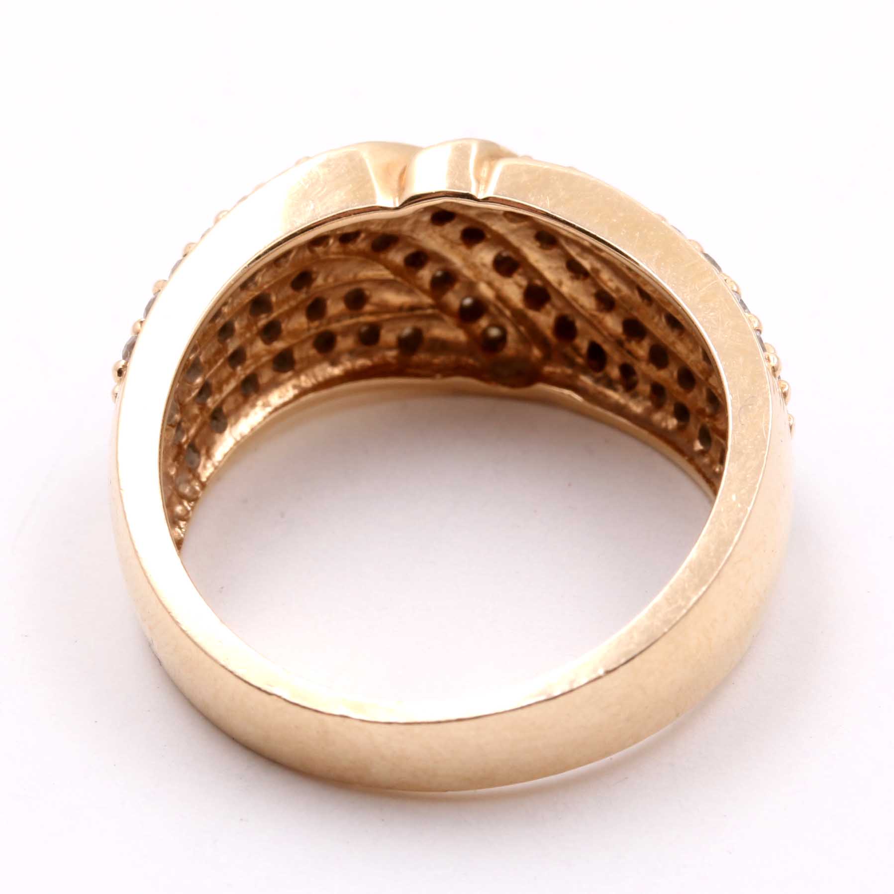 14K Yellow Gold Diamond Ring