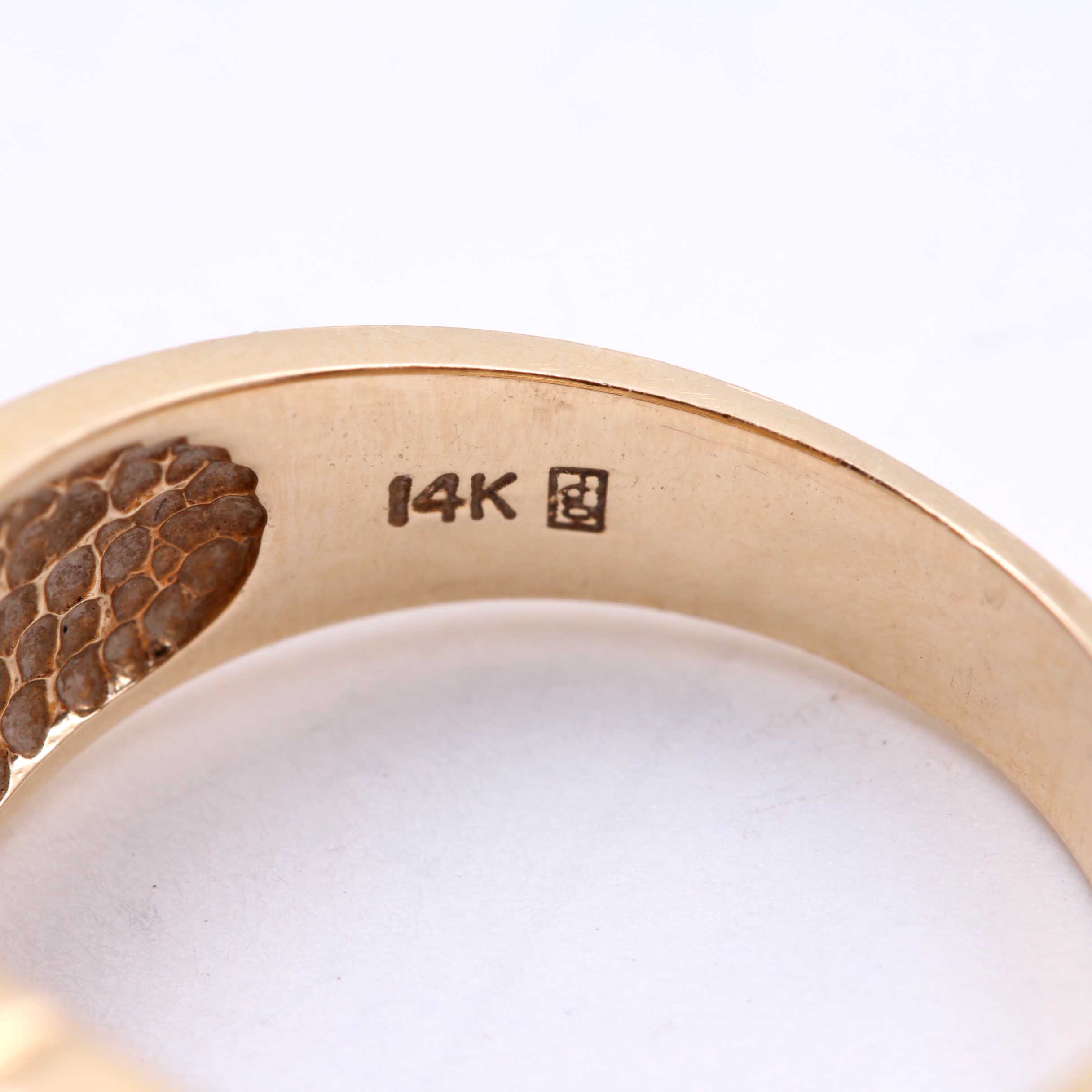 14K Yellow Gold Diamond Ring