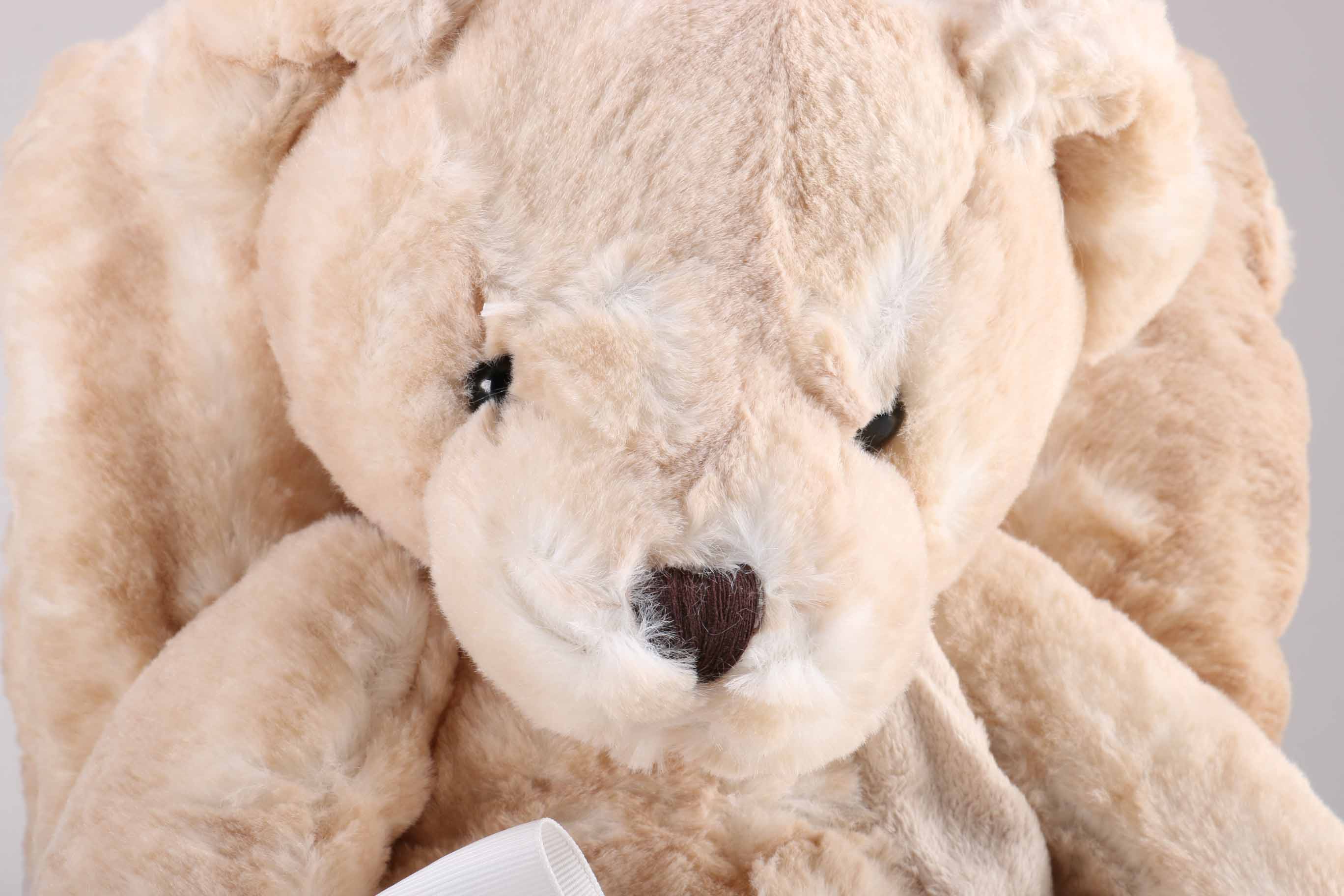 Faux Fur Brown Bear and Blanket Set By Dennis Basso Home