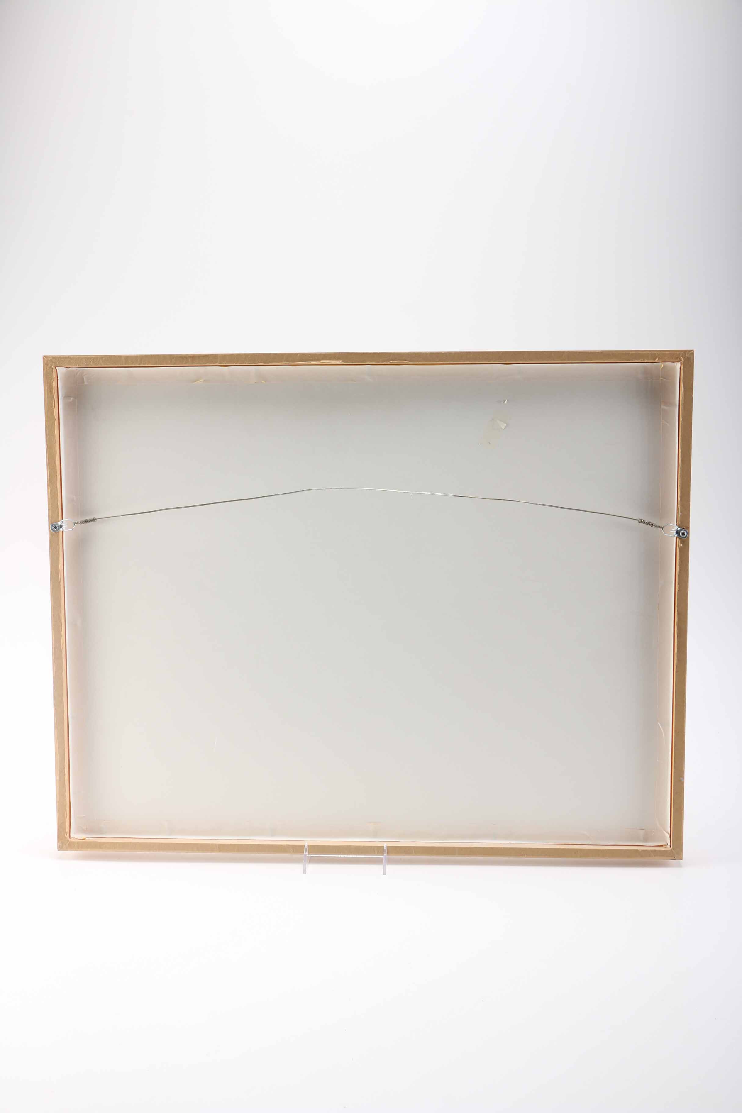 H. Dean Willis Signed Watercolor of an Apple Branch Against an Eave