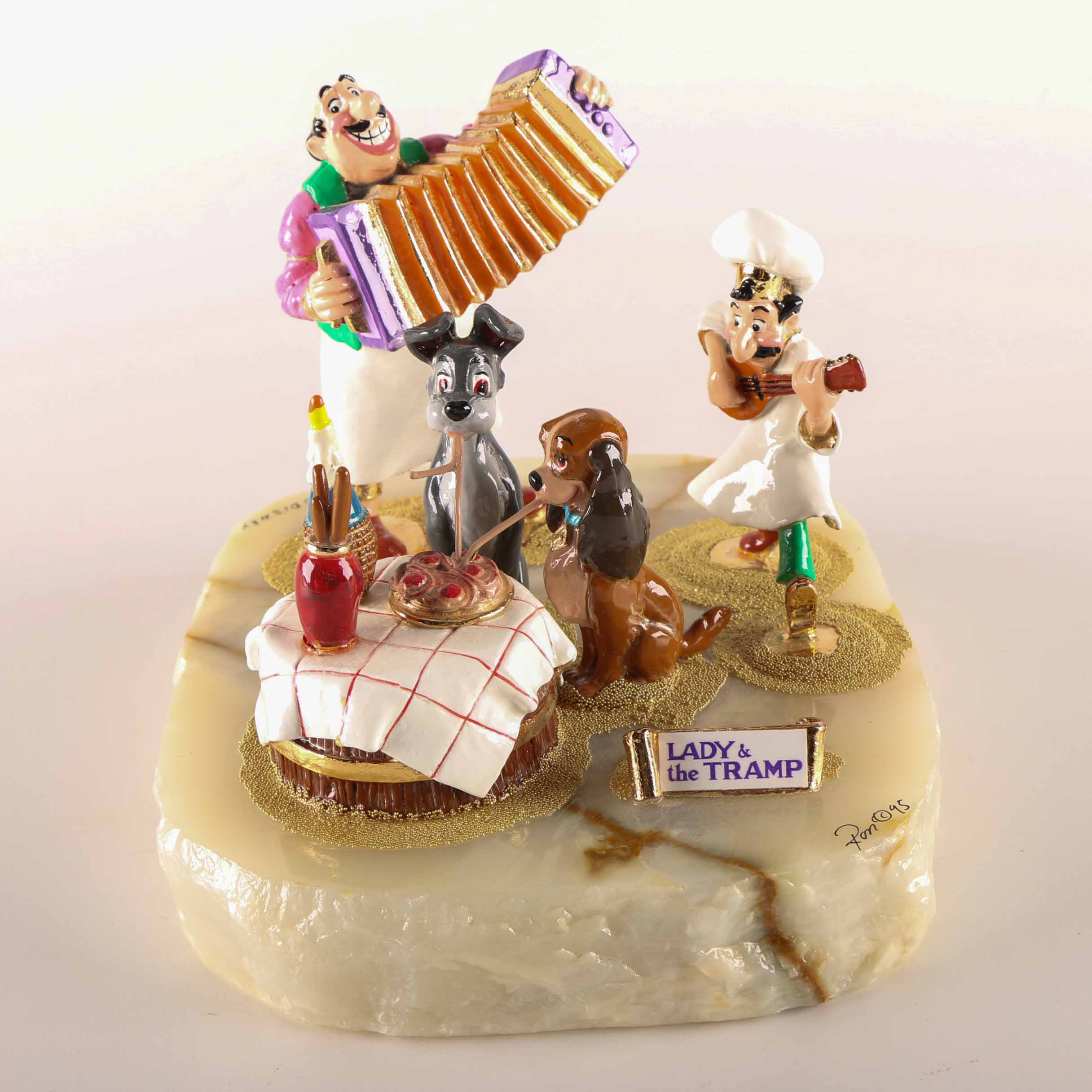1995 Limited Edition Ron Lee "Lady and the Tramp" Figurine