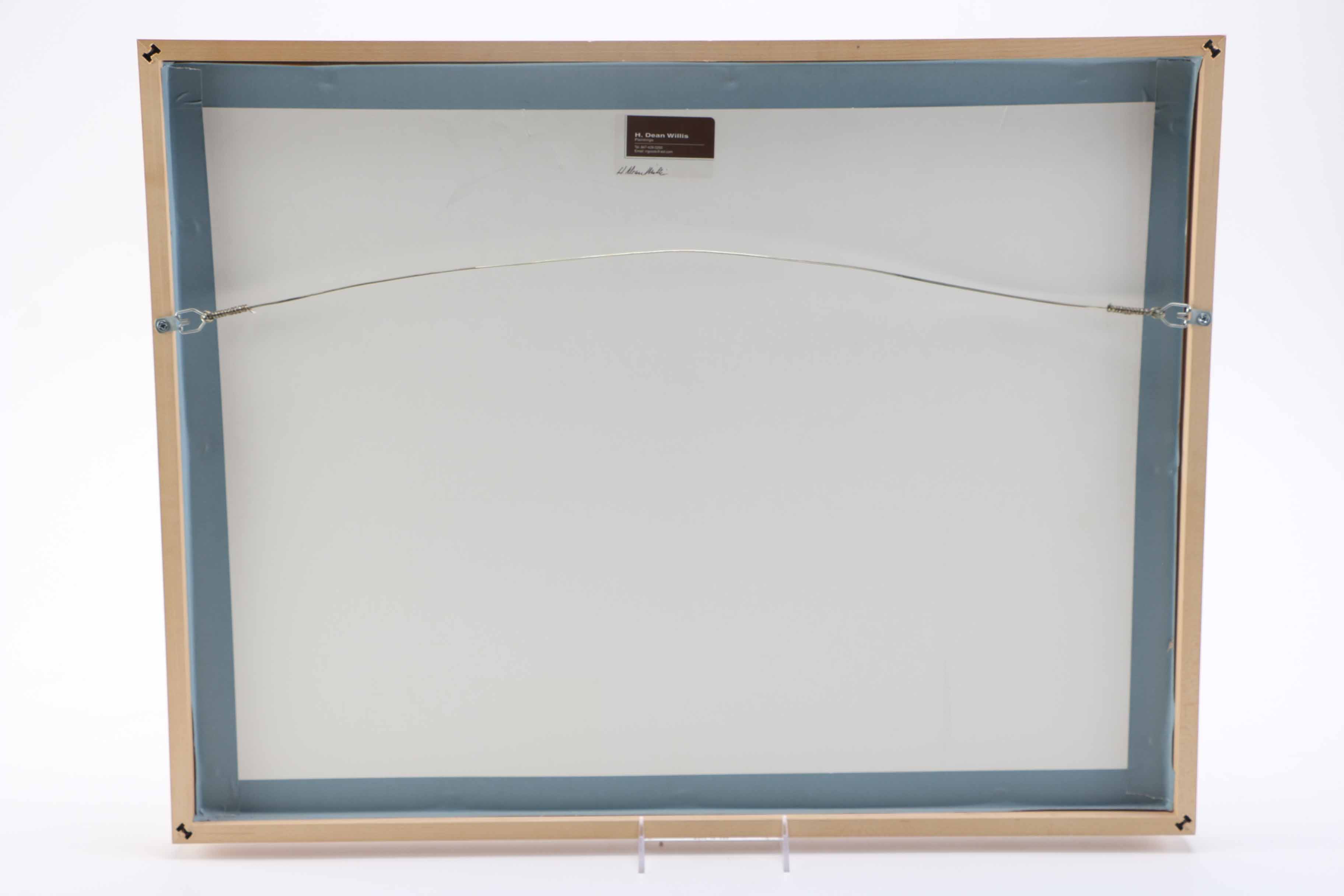 H. Dean Willis Watercolor of a Watering Can Hanging on a Wall