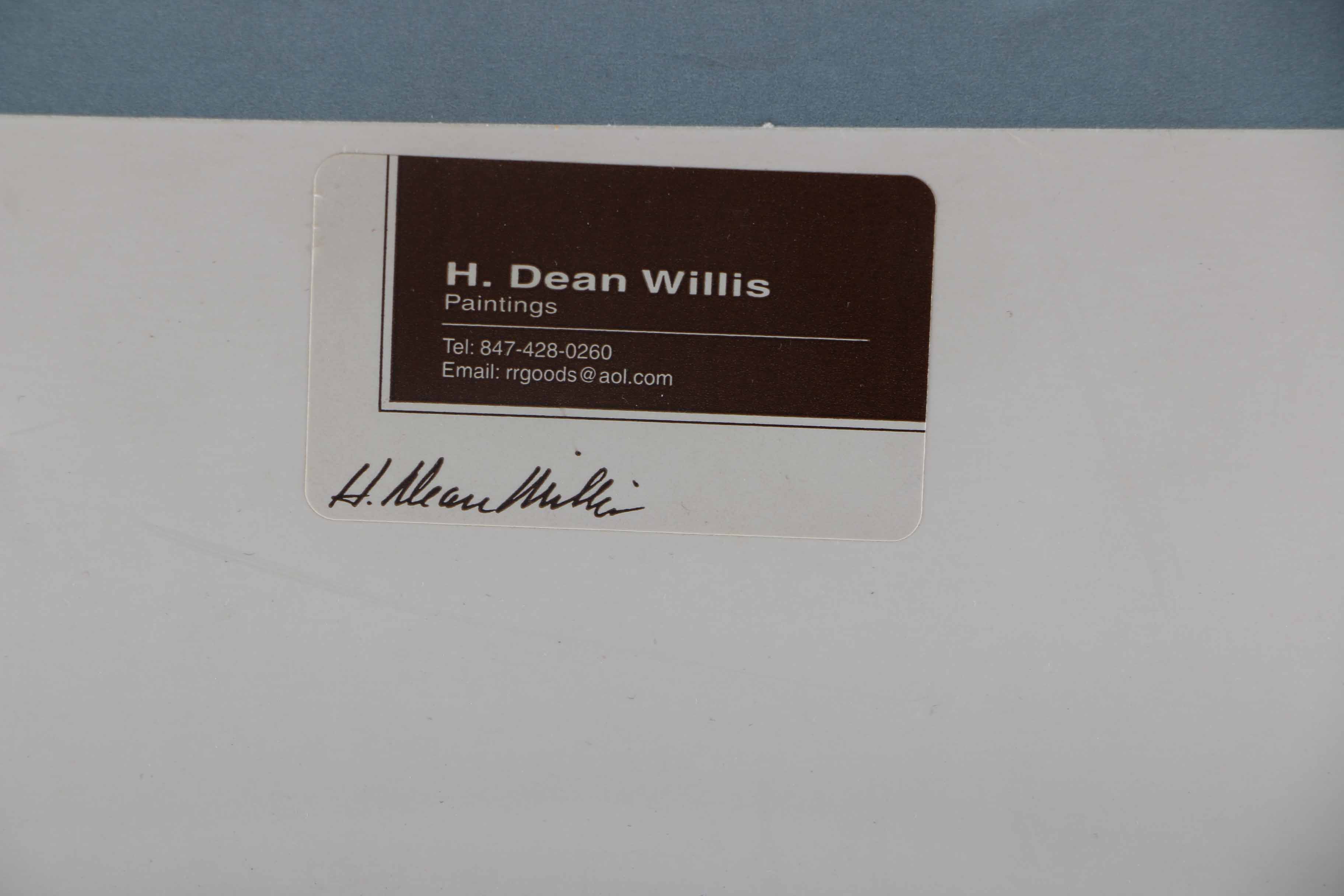 H. Dean Willis Watercolor of a Watering Can Hanging on a Wall