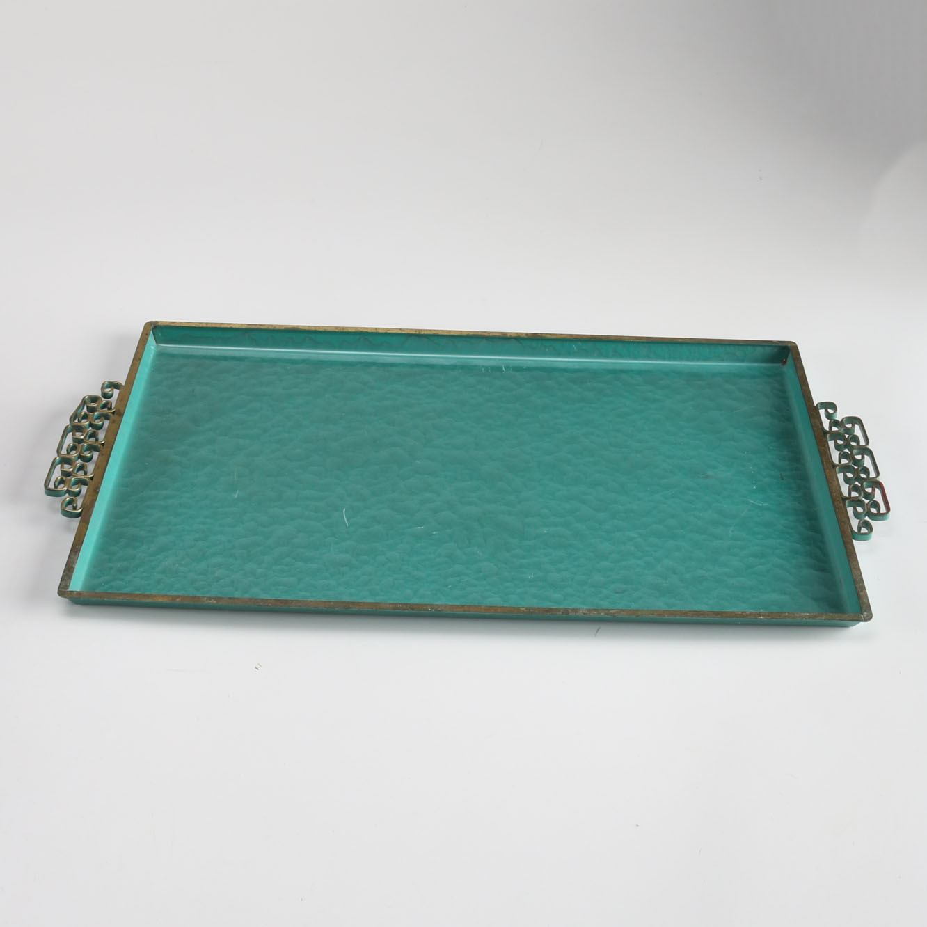 Circa 1950s "Moiré Glaze" Kyes Serving Tray