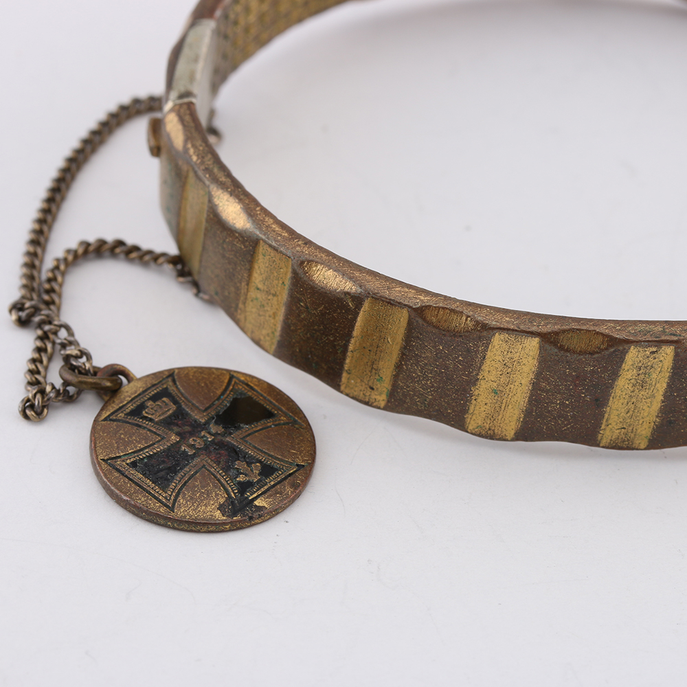 Antique Copper Bracelet and Compass