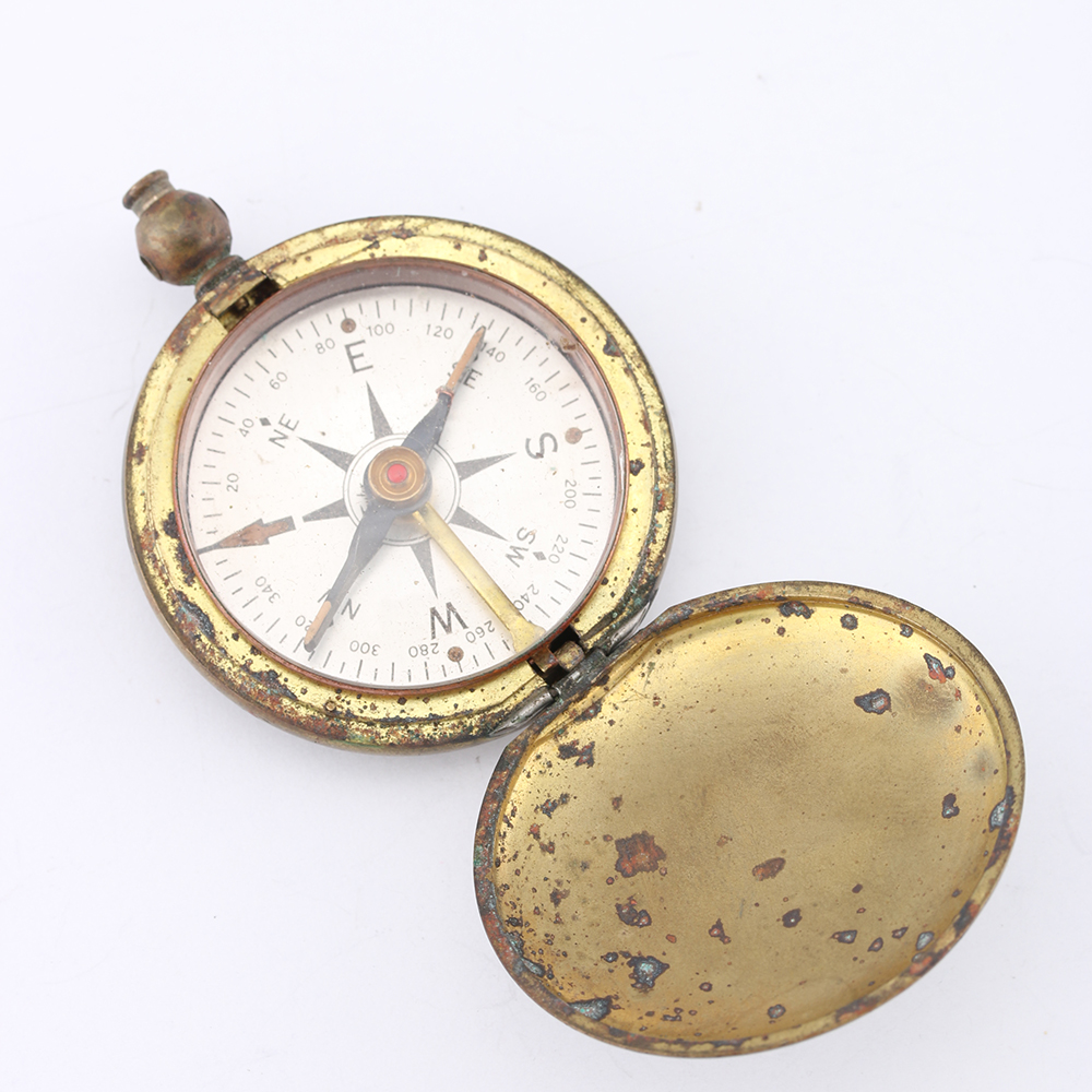 Antique Copper Bracelet and Compass