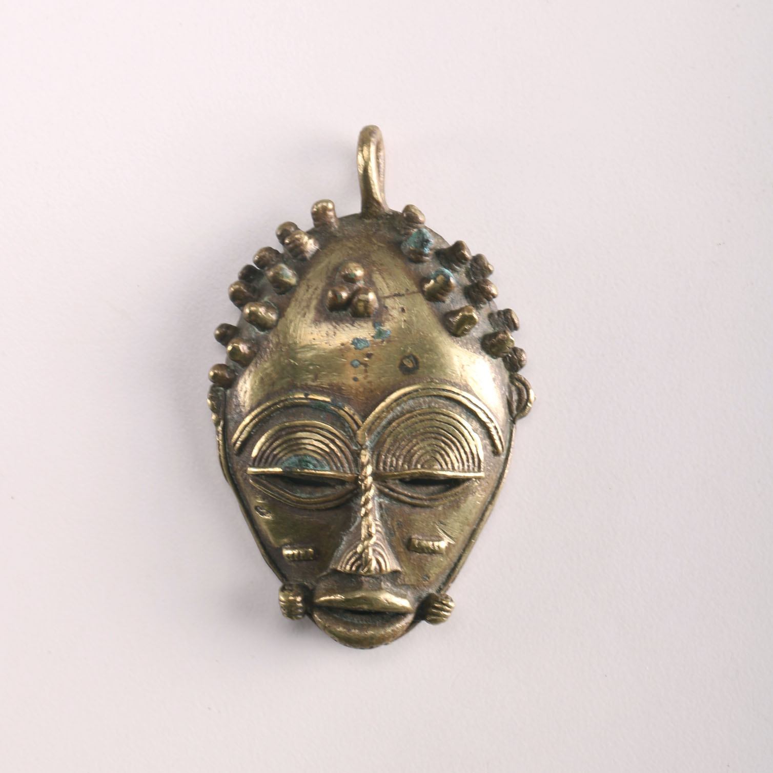 Brass Mask Pendant