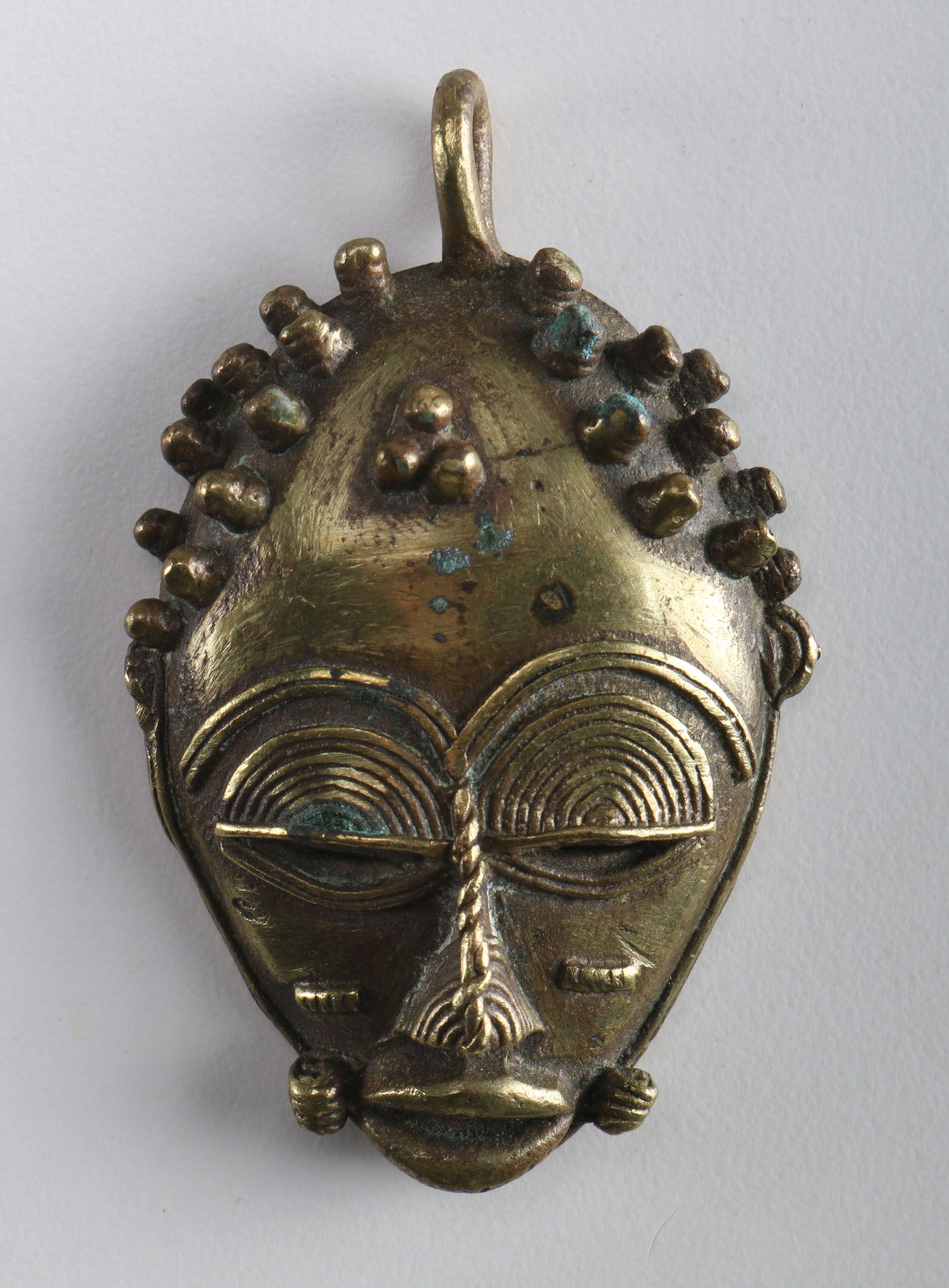 Brass Mask Pendant