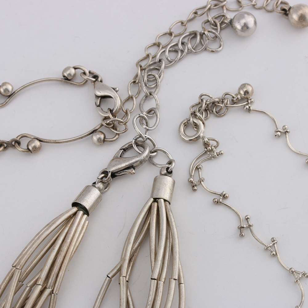 Assortment of Silver Tone Costume Jewelry