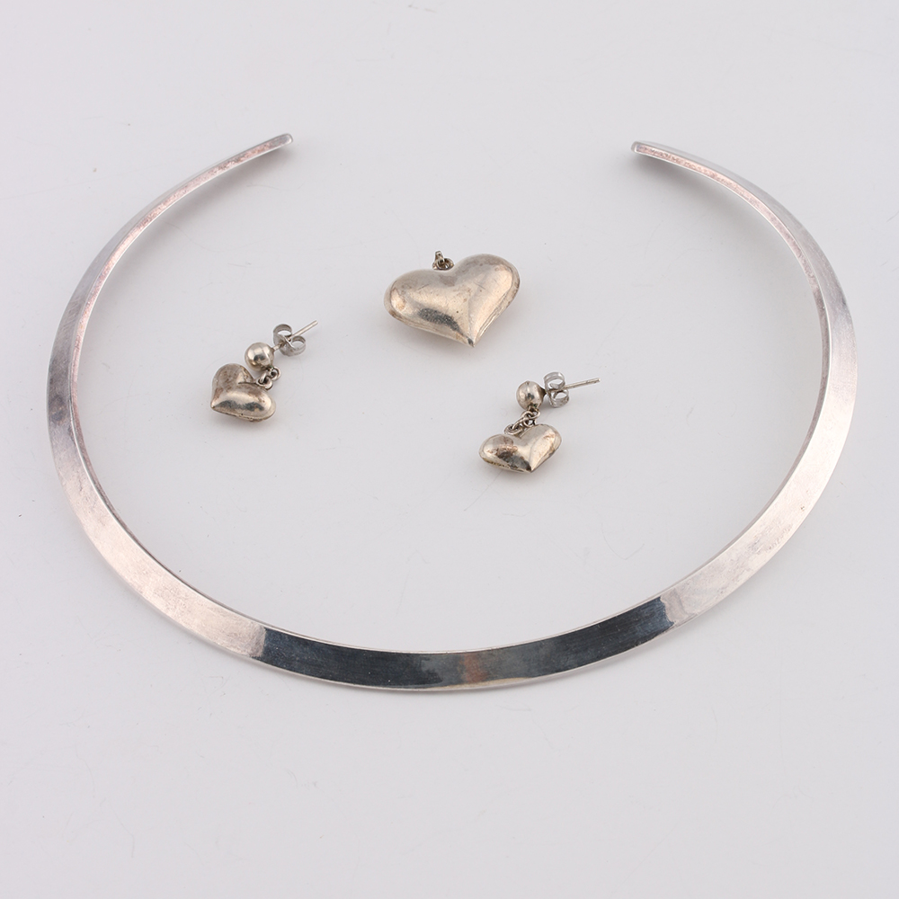 Assortment of Silver Tone Costume Jewelry