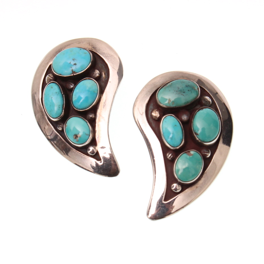 Sterling Silver Turquoise Earrings