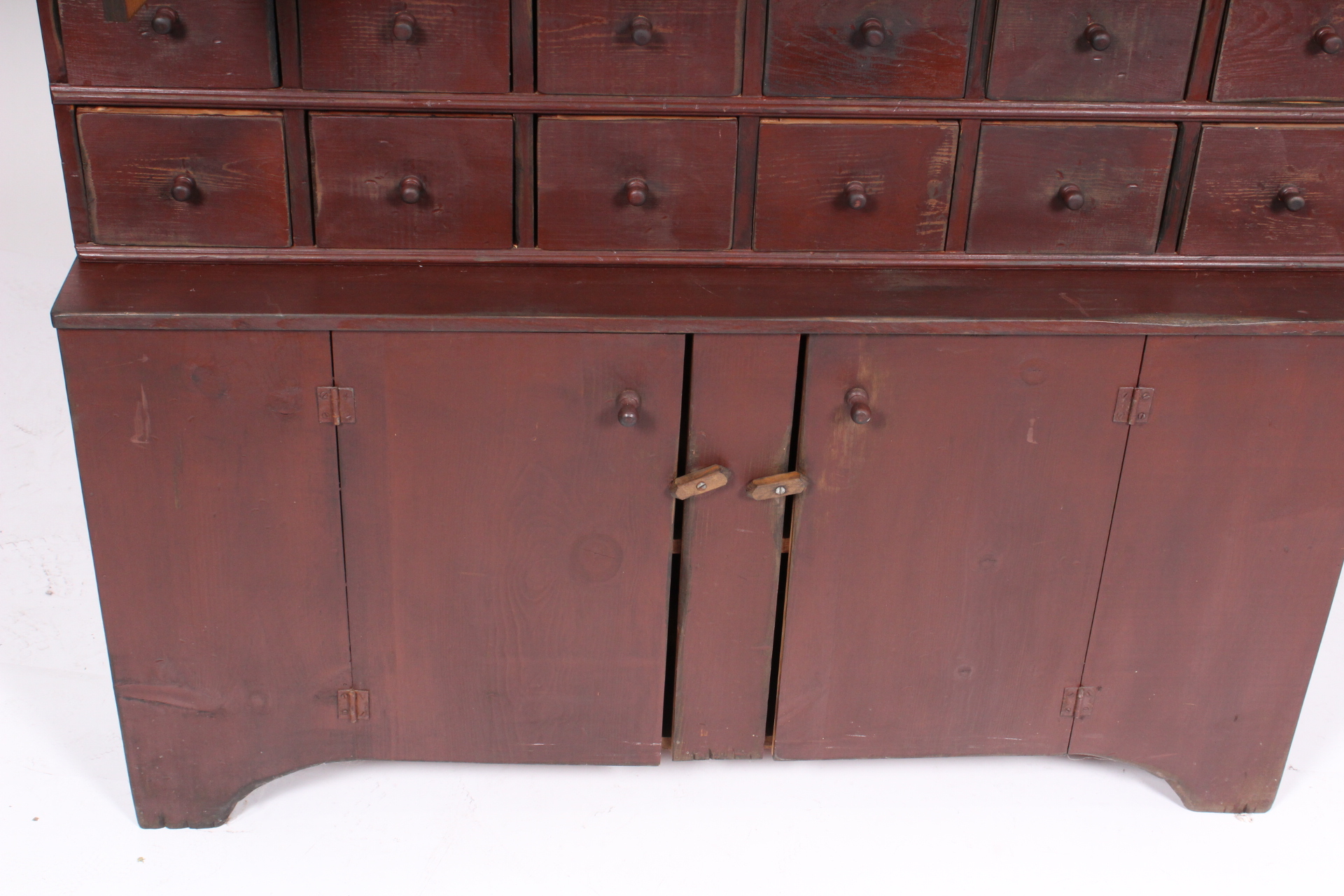 Rustic Pine Two-Piece Cupboard