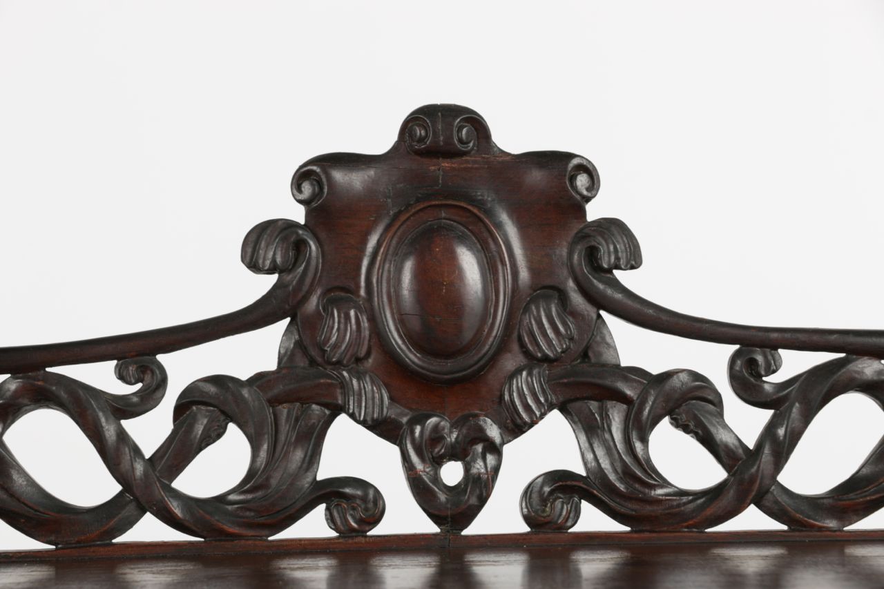 Fine American Rococo Revival Rosewood Etagère / Console Table