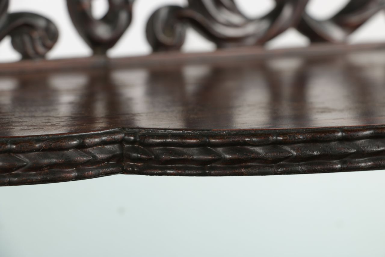 Fine American Rococo Revival Rosewood Etagère / Console Table