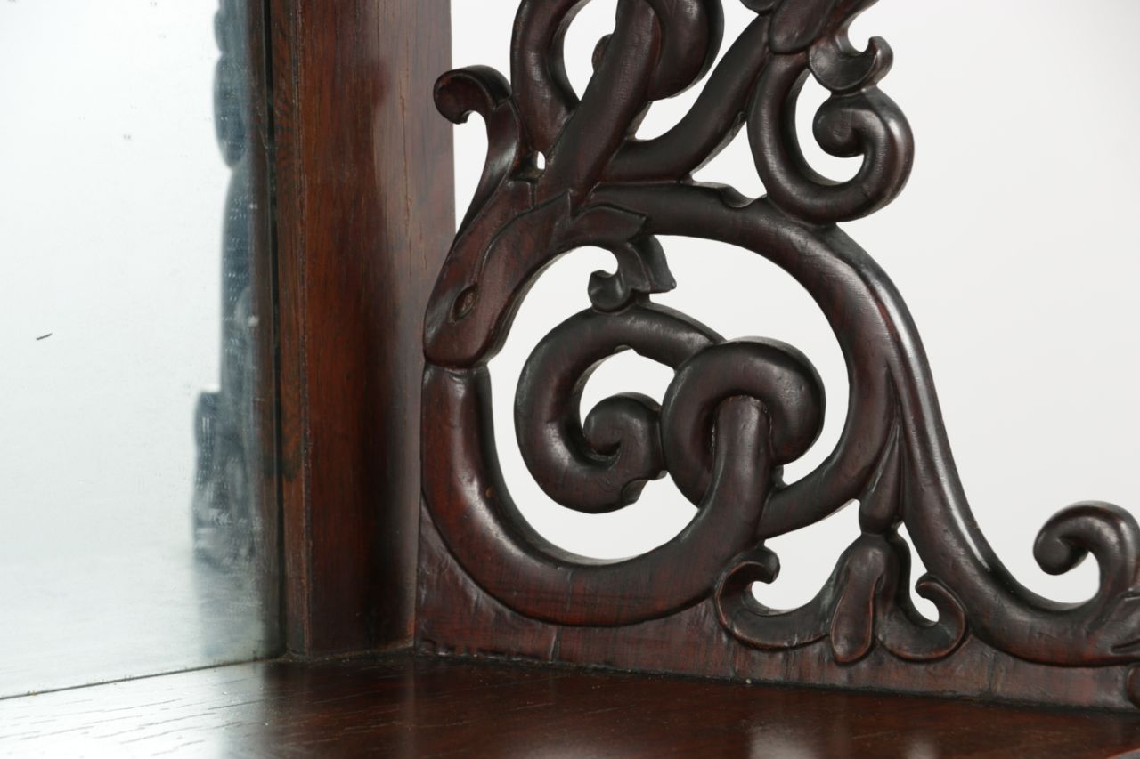 Fine American Rococo Revival Rosewood Etagère / Console Table