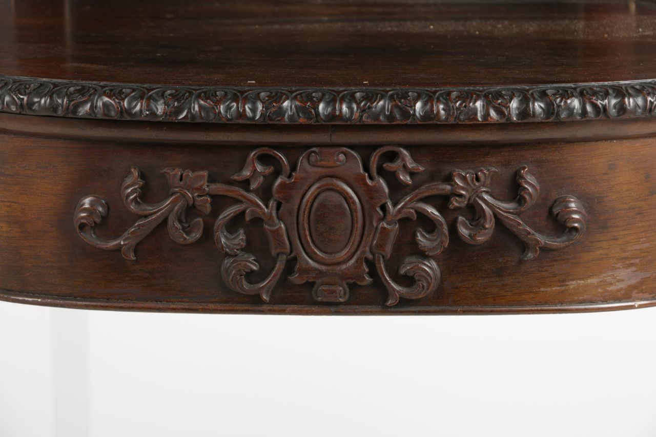 Fine American Rococo Revival Rosewood Etagère / Console Table