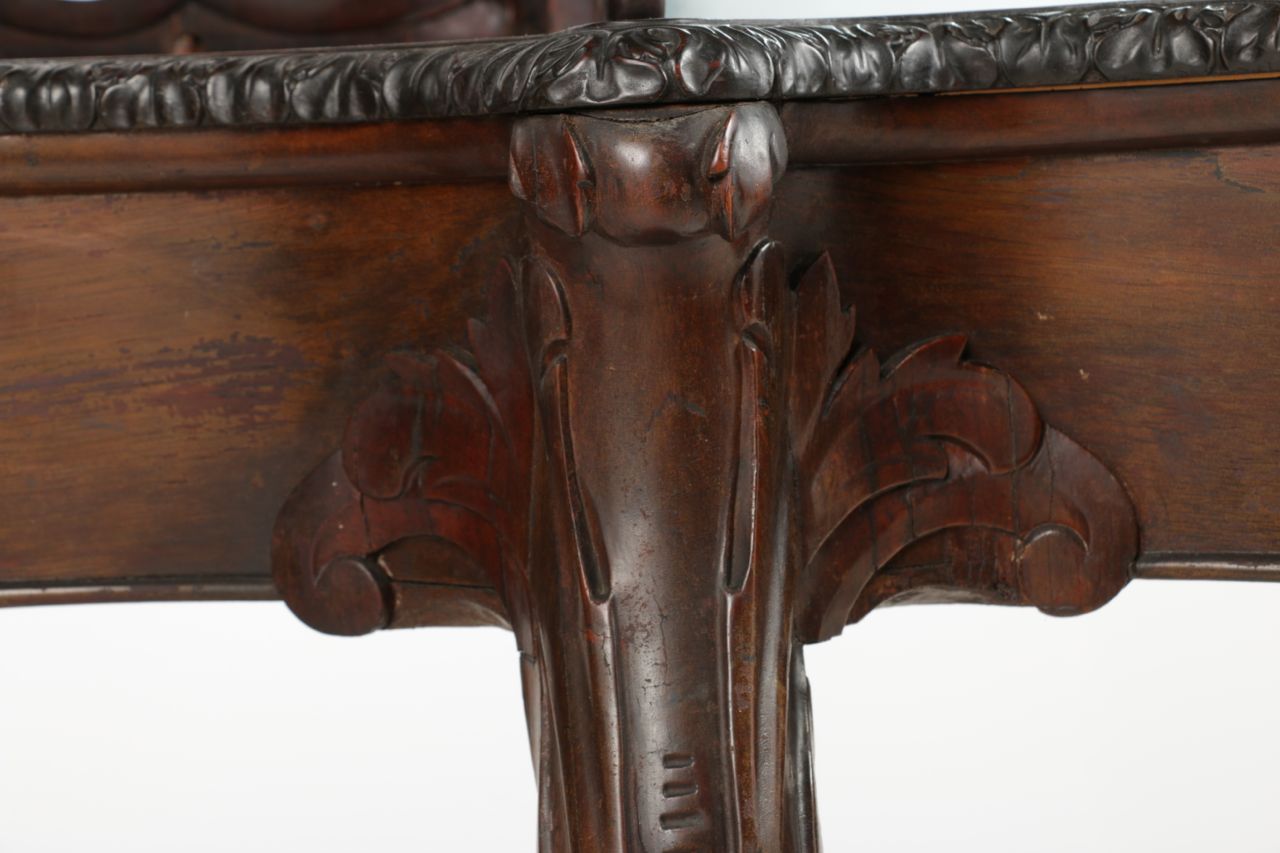 Fine American Rococo Revival Rosewood Etagère / Console Table