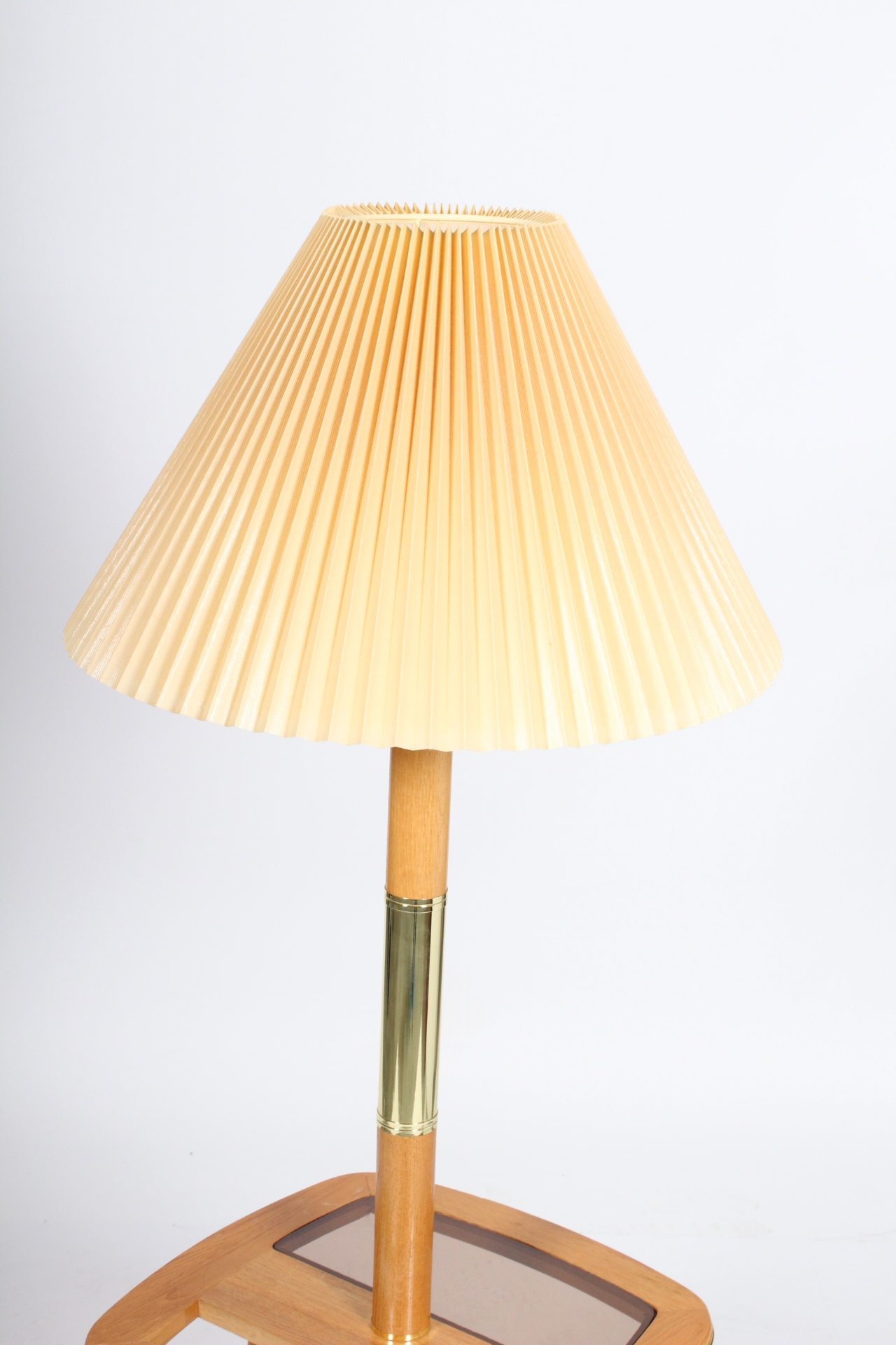 Vintage Oak Floor Lamp
