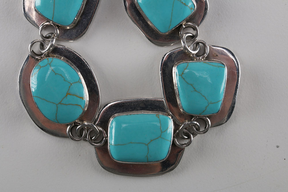 Sterling Silver and Dyed Howlite Jewelry