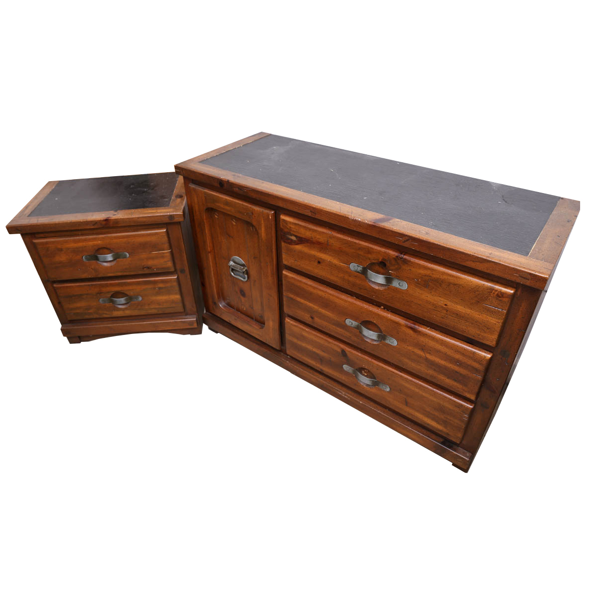 Late 20th Century "Ship Ahoy" Dresser and Nightstand by Young Hinkle