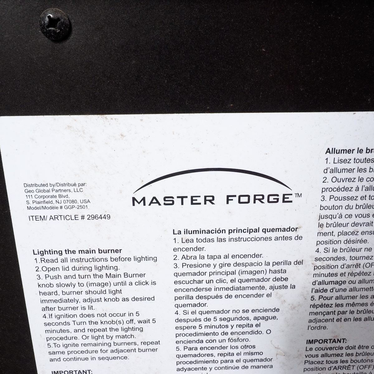 Master Forge Gas Grill