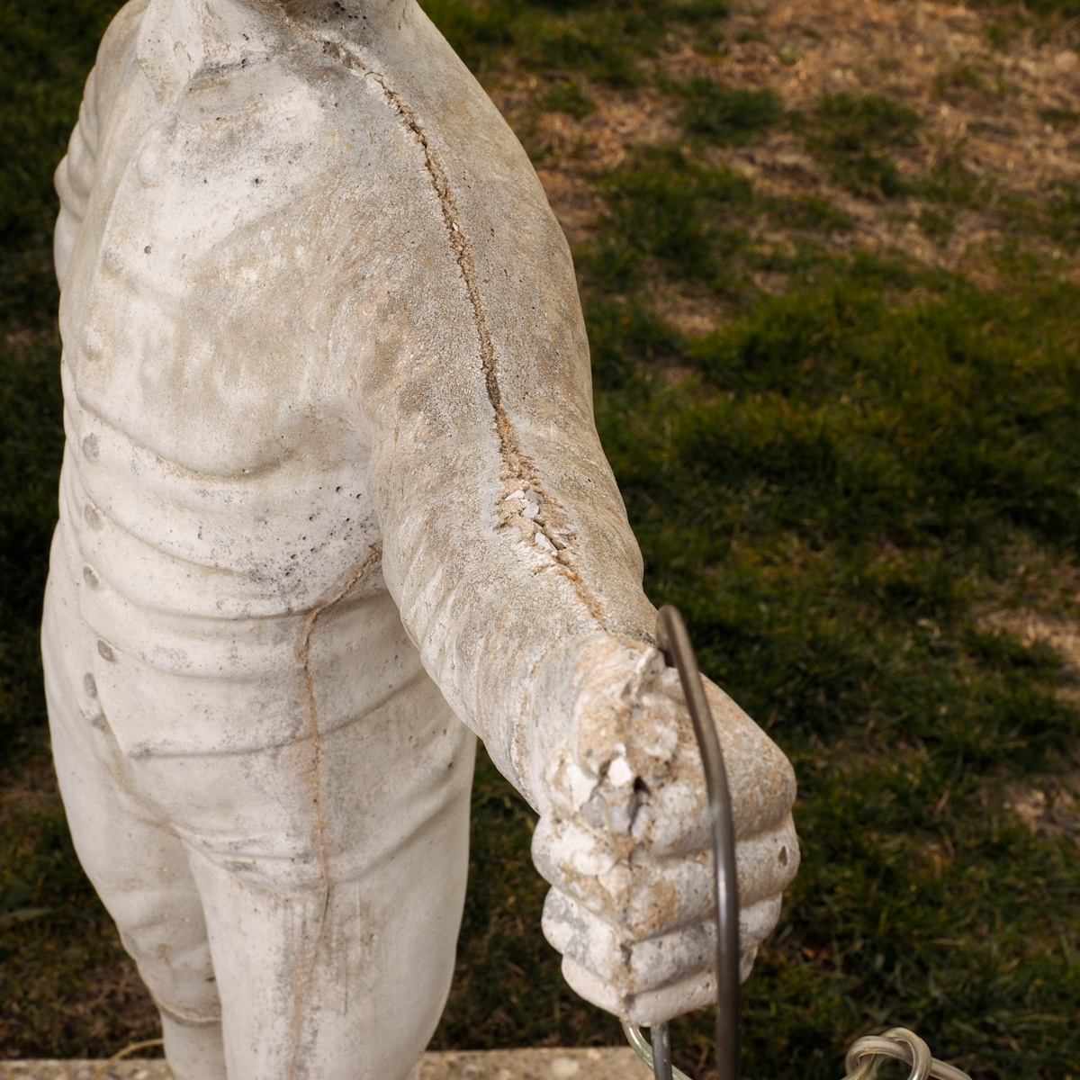Concrete Jockey Lawn Statue