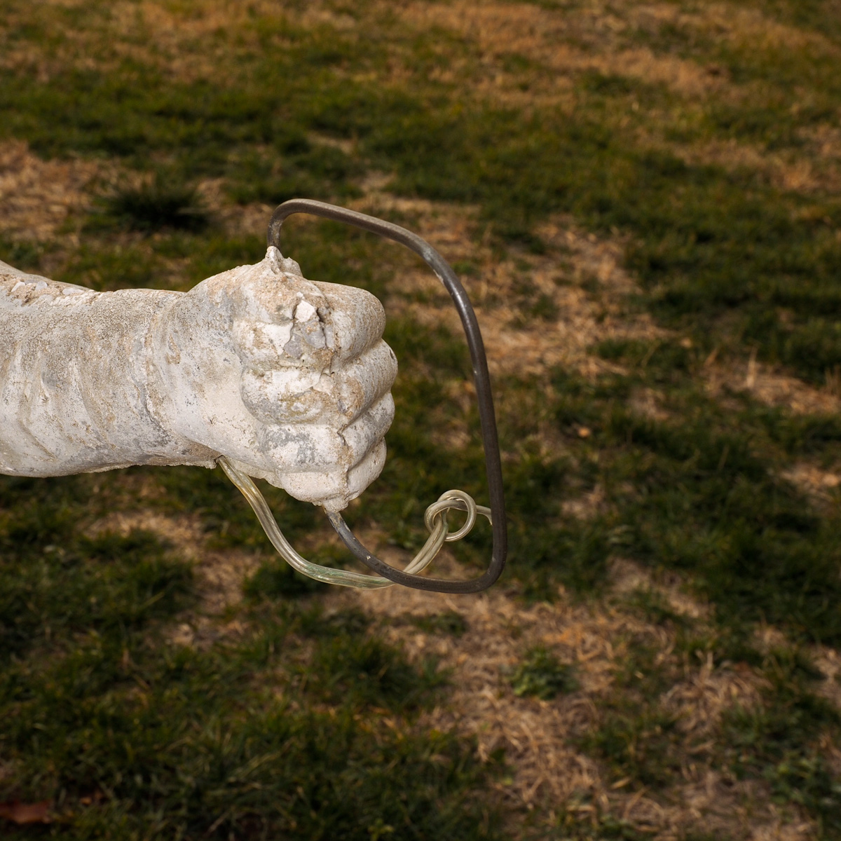 Concrete Jockey Lawn Statue