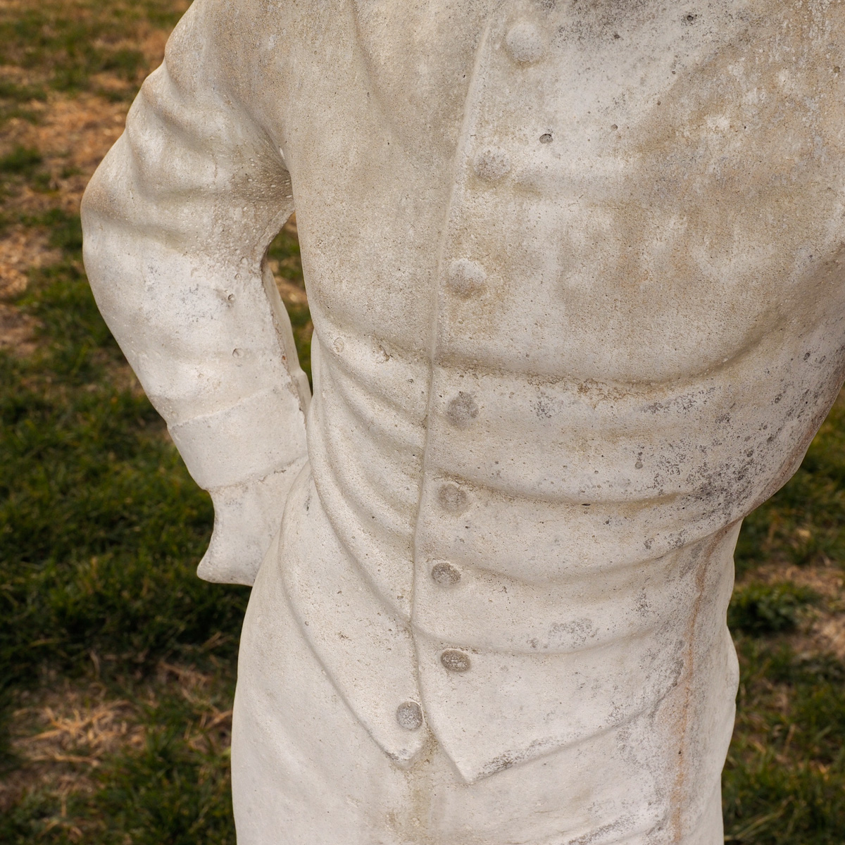 Concrete Jockey Lawn Statue