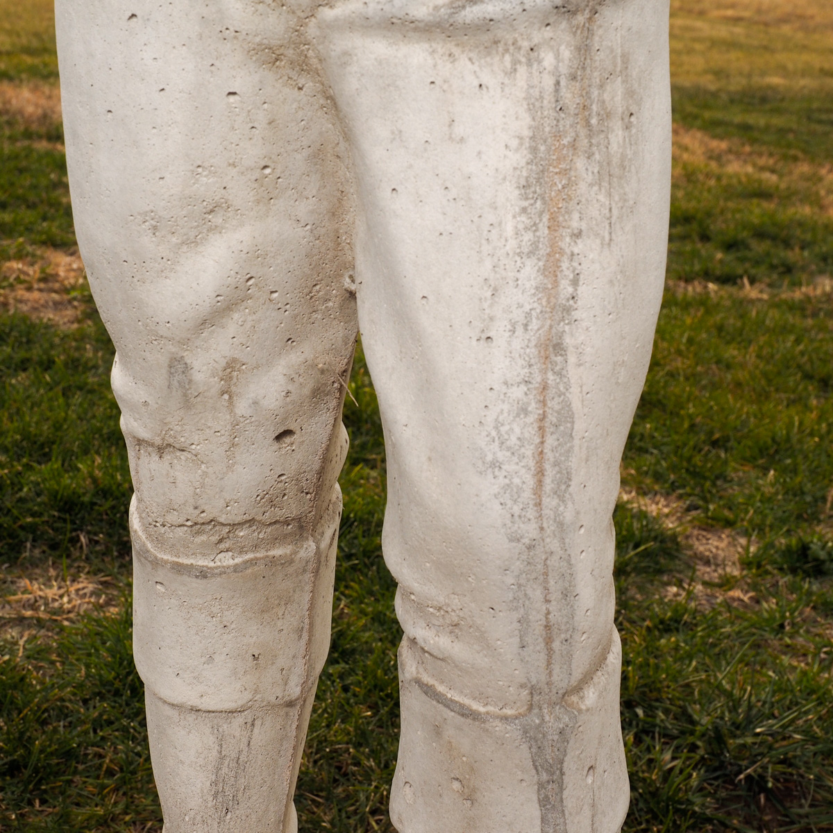 Concrete Jockey Lawn Statue