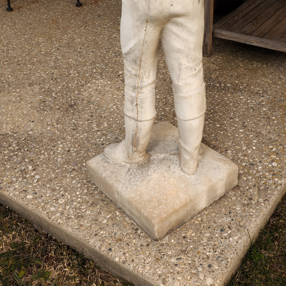 Concrete Jockey Lawn Statue