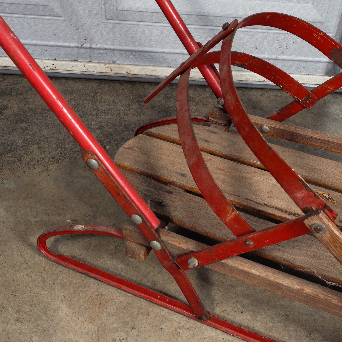Vintage "Model 28" Red Flexible Flyer Sled