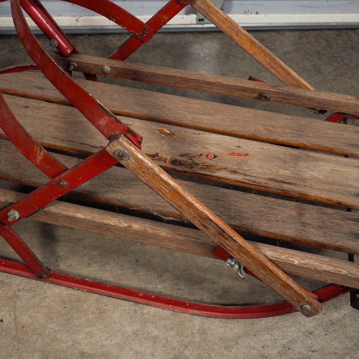 Vintage "Model 28" Red Flexible Flyer Sled