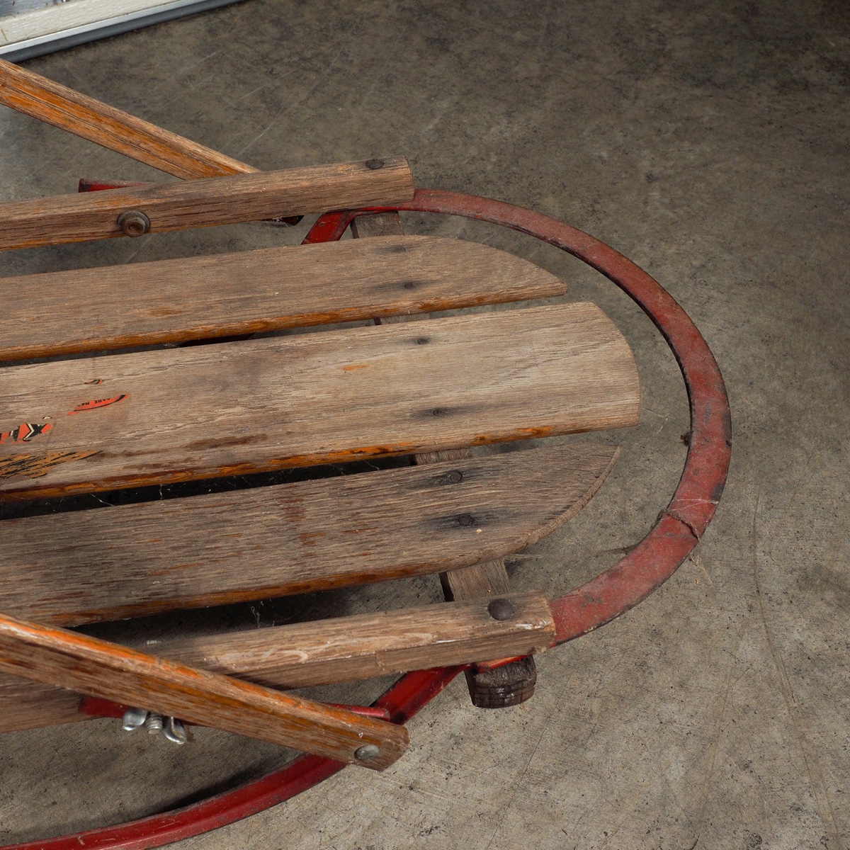 Vintage "Model 28" Red Flexible Flyer Sled