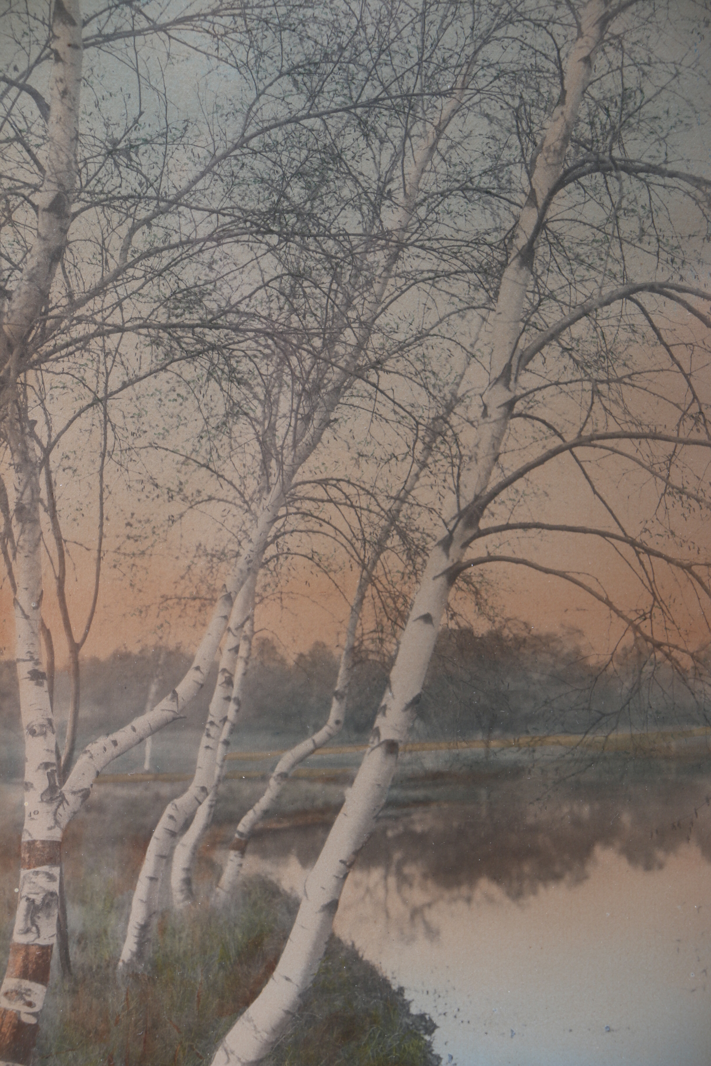 Wallace Nutting Han-Tinted Photograph "The Silent Shore"