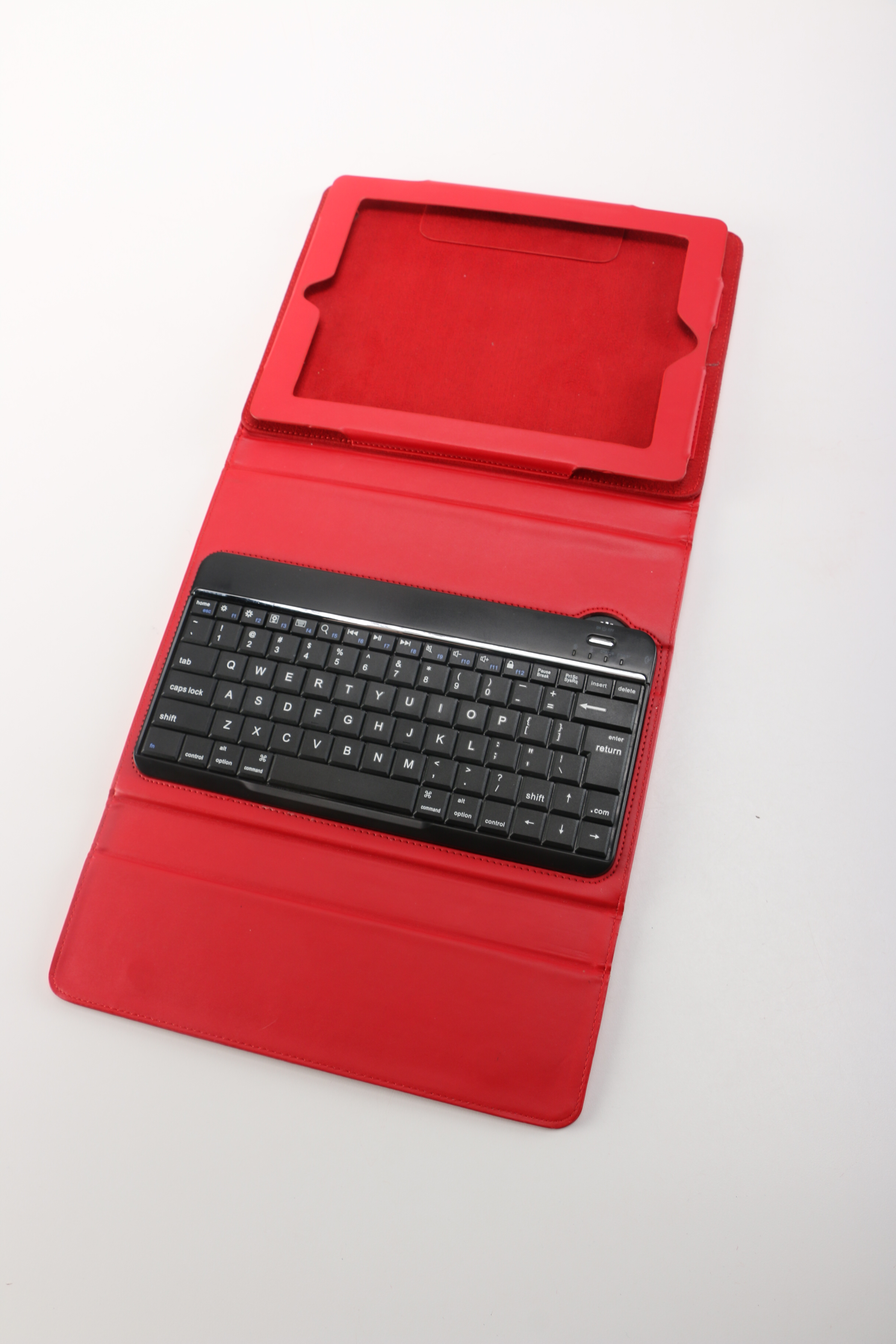 Red Bluetooth Brookstone Tablet Case With Keyboard