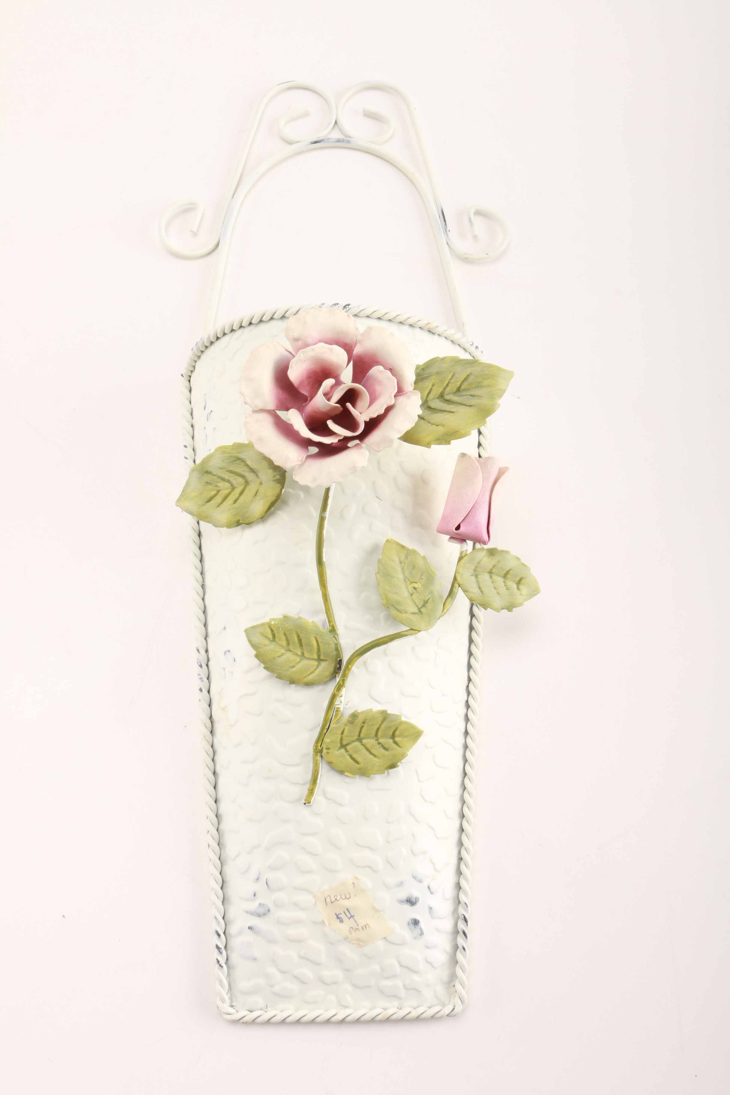 Metal Wall Hanging Sign and Planters