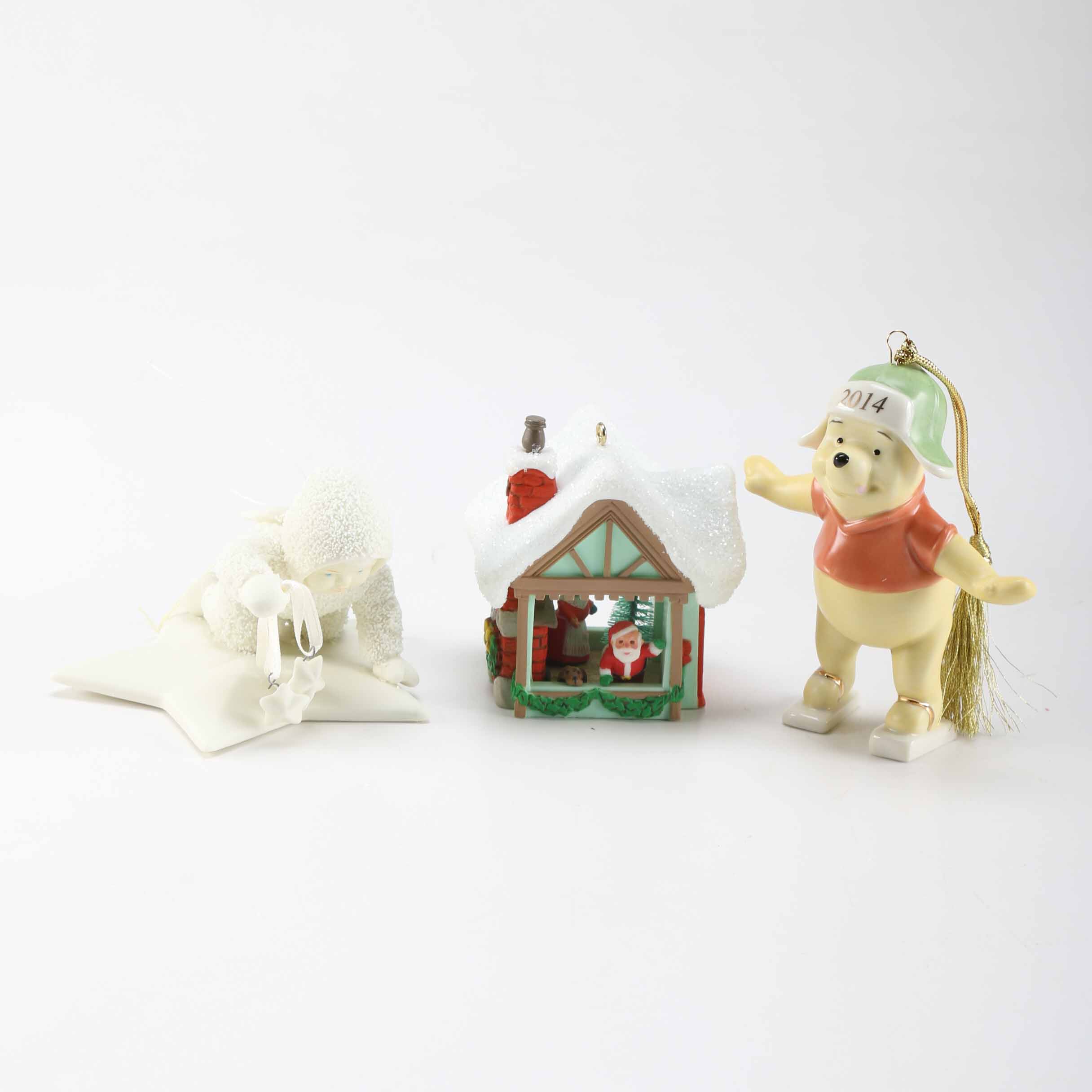 Christmas Tree Ornaments Including Lenox and Department 56