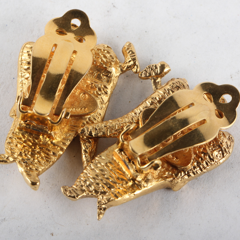 Vintage Chanel Costume Angel Earrings